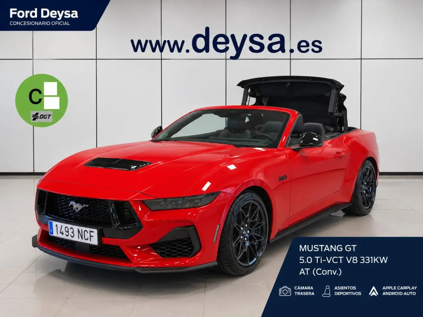 Ford Mustang 5.0 Ti-VCT V8 331KW  GT AT(Conv.) Rojo - 2