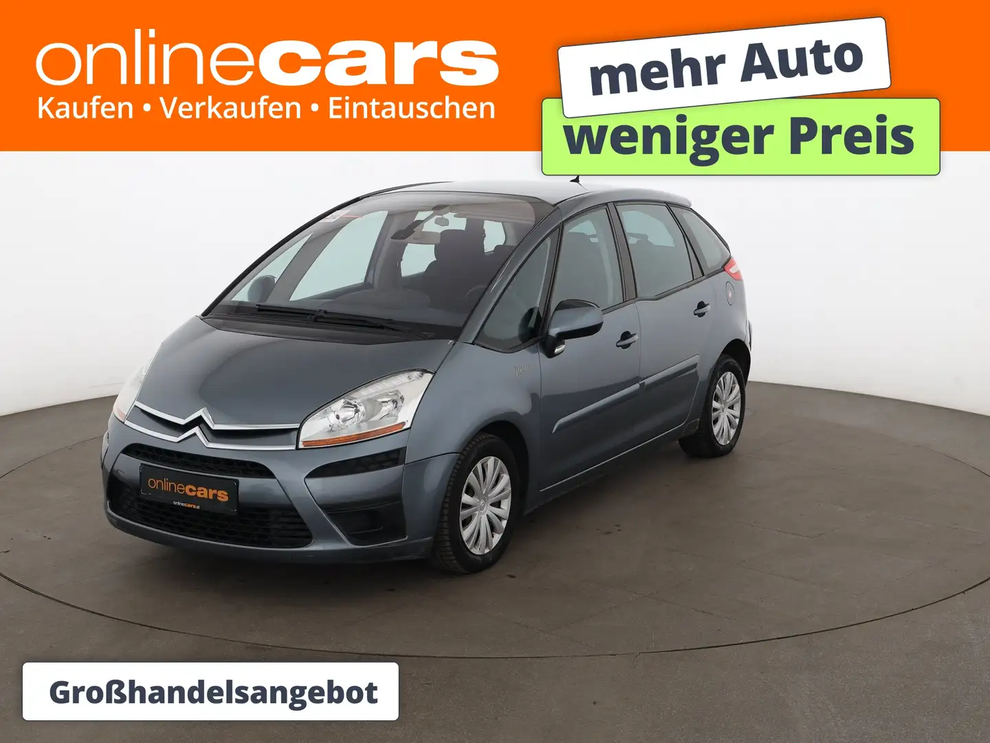 Citroen Grand C4 Picasso 1.6 HDi 110 AHK TEMPOMAT PDC Grau - 1