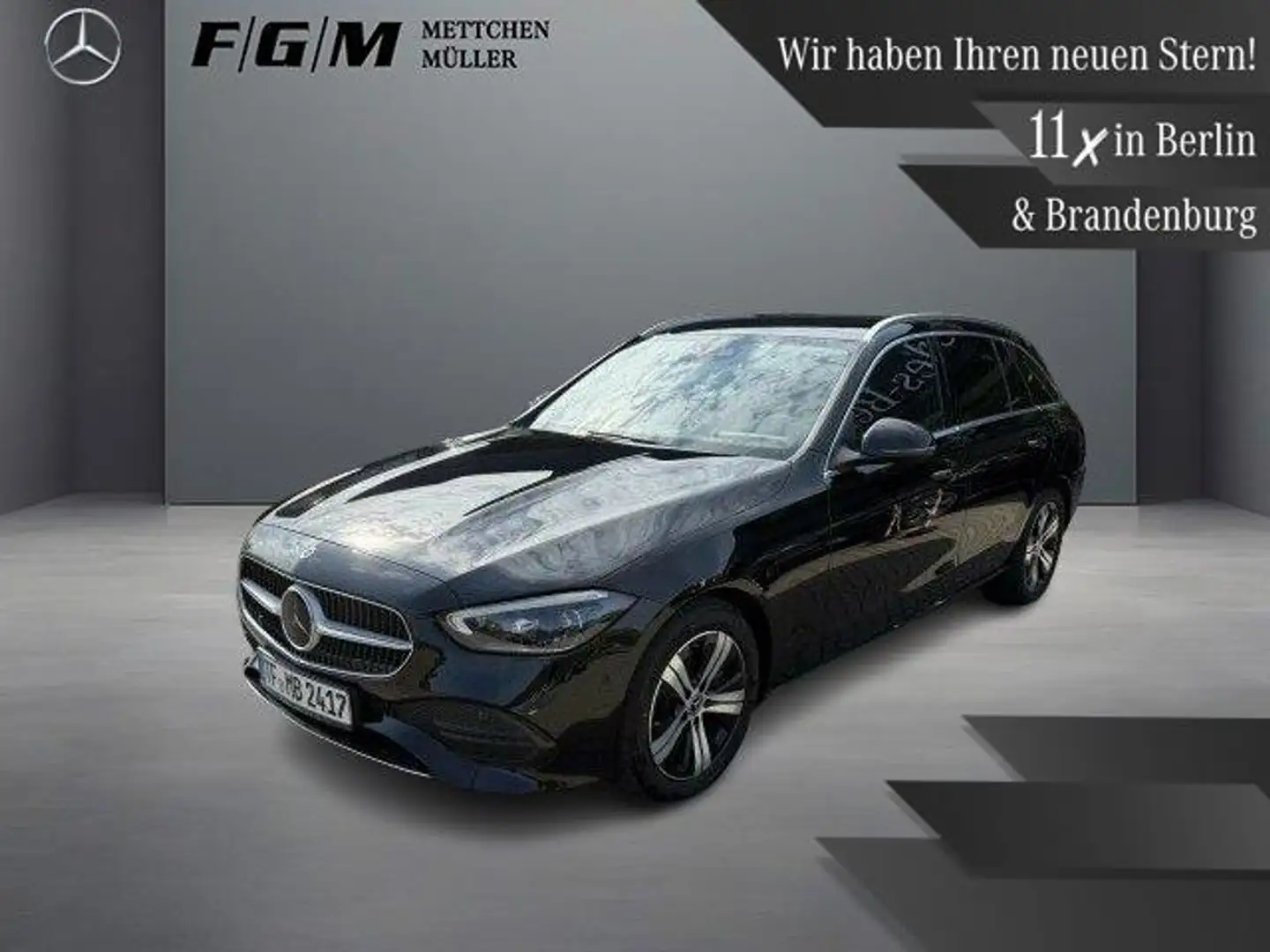 Mercedes-Benz C 200 T d Avantgarde DigiLight|AHK|Distronic Schwarz - 1