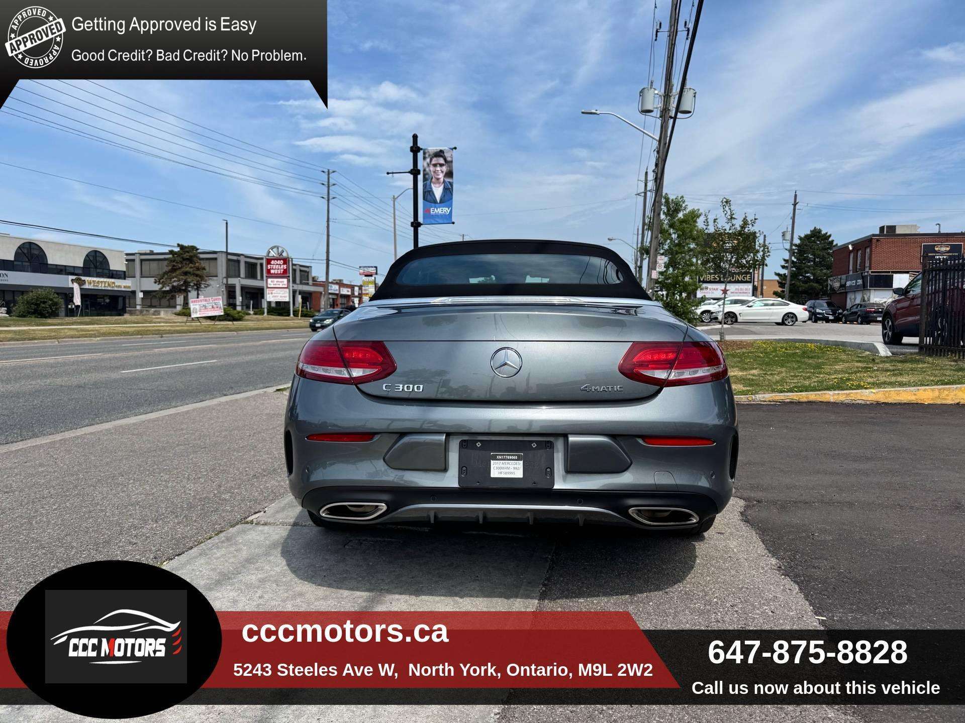 2017 Mercedes-Benz C-Class C 300 4MATIC Cabriolet AMG TWO SET OF TIRE WITH RI — снимка 1