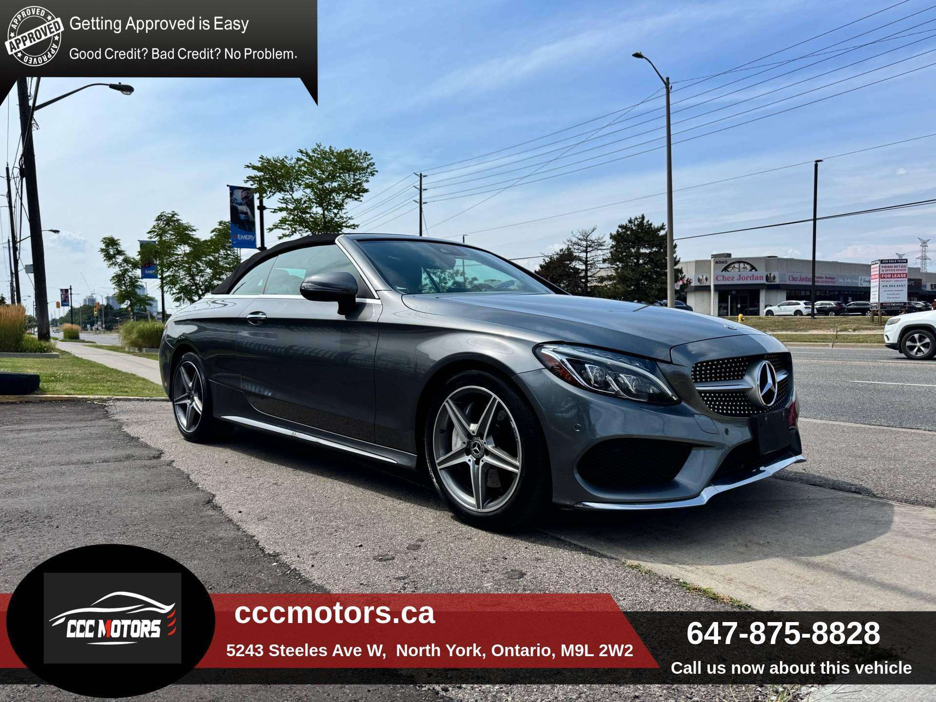 2017 Mercedes-Benz C-Class C 300 4MATIC Cabriolet AMG TWO SET OF TIRE WITH RI — снимка 1