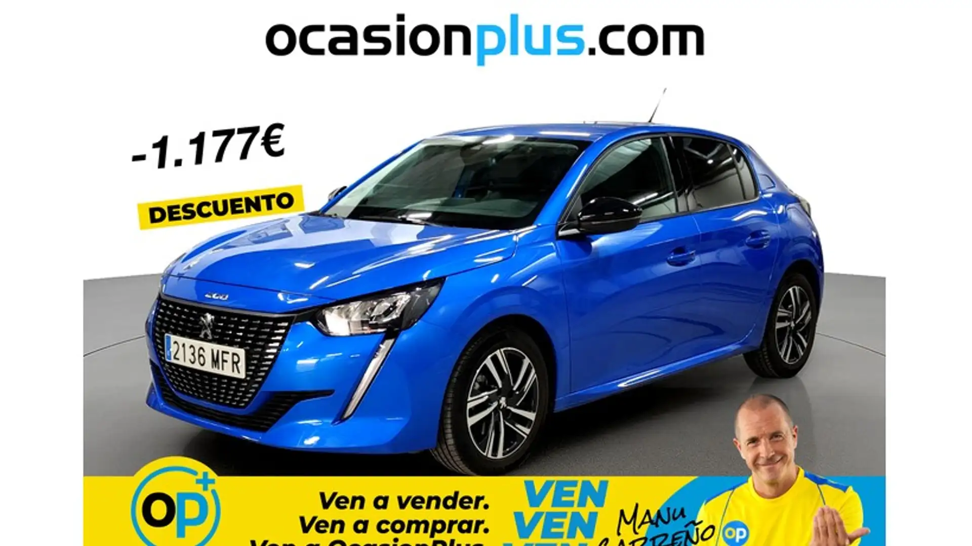 Peugeot 208 1.2 Puretech S&S Allure Pack 100 Azul - 1