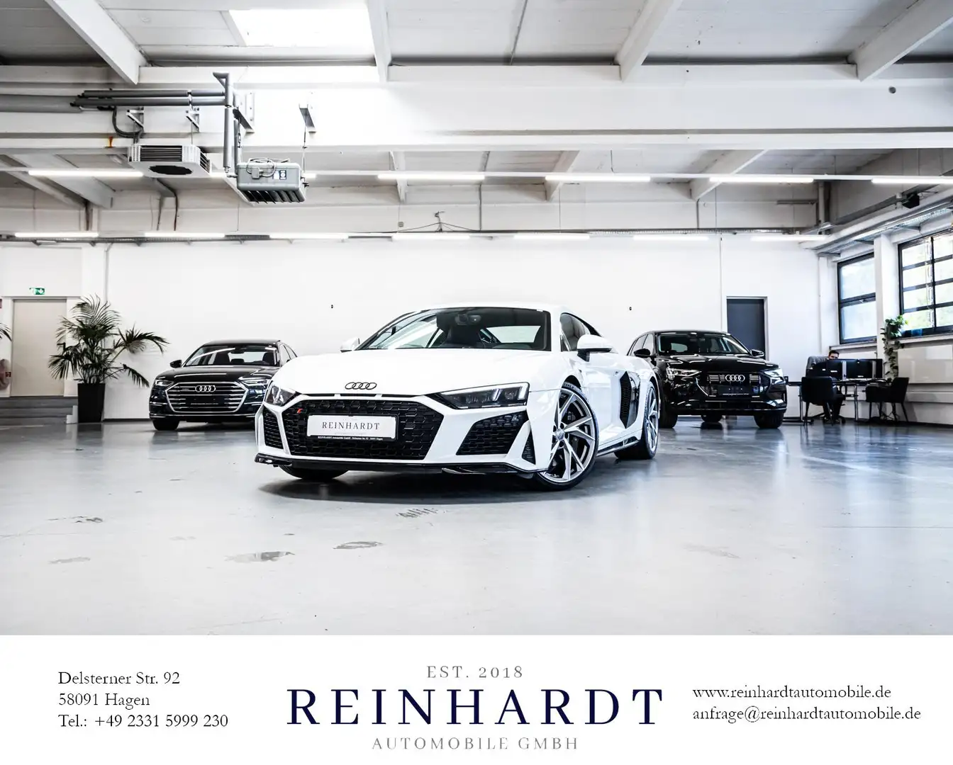 Audi R8 COUPE 5.2FSi V10 RWD LED/NAVI+/RS-SITZE-NAPPA Blanc - 1