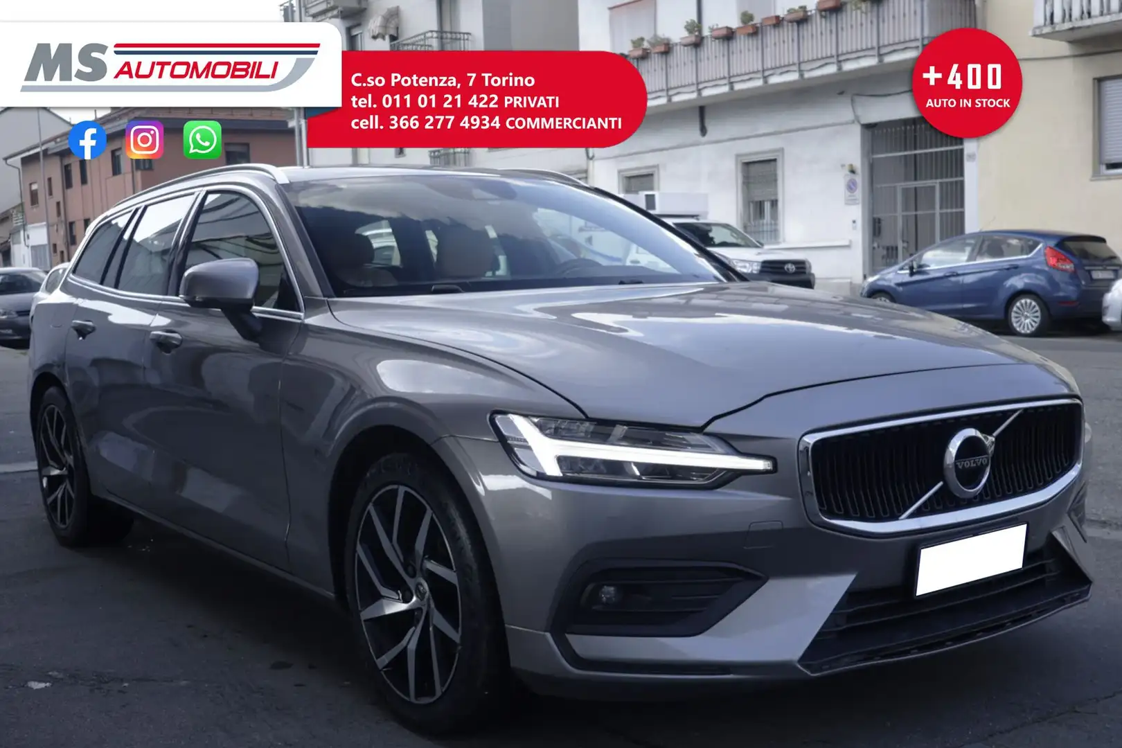 Volvo V60 Volvo V60 D3 R-design Unicoproprietario Grigio - 1