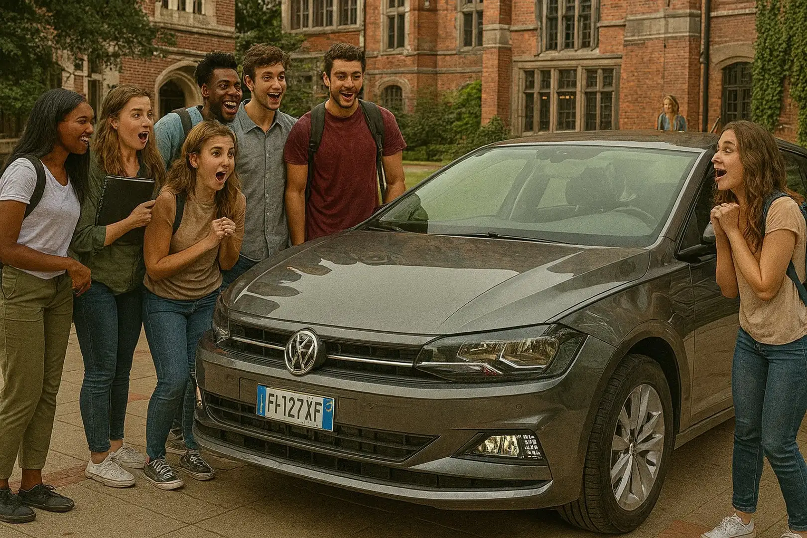 Volkswagen Polo Polo 5p 1.0 tgi Highline 90cv NEOPATENTATI Grigio - 1