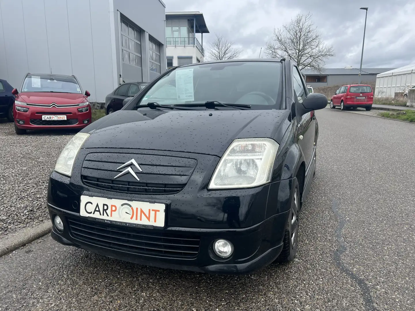 Citroen C2 *1,4 Benzin*VTR*Klima*TÜV9/27*Servo*ZV*AHK* Negro - 2