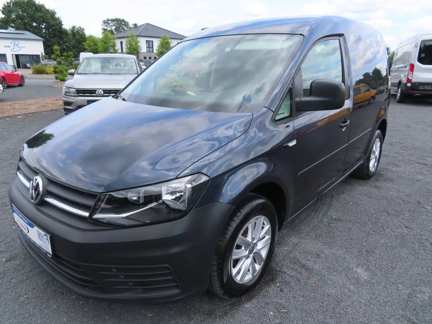 Volkswagen Caddy 2,0TDI Kasten Klima Tempomat AHK ALU 1.Hd Blau - 1