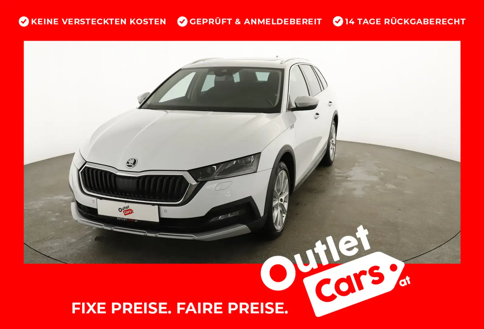 Skoda Octavia 4x4 SCOUT TDI DSG Weiß - 1