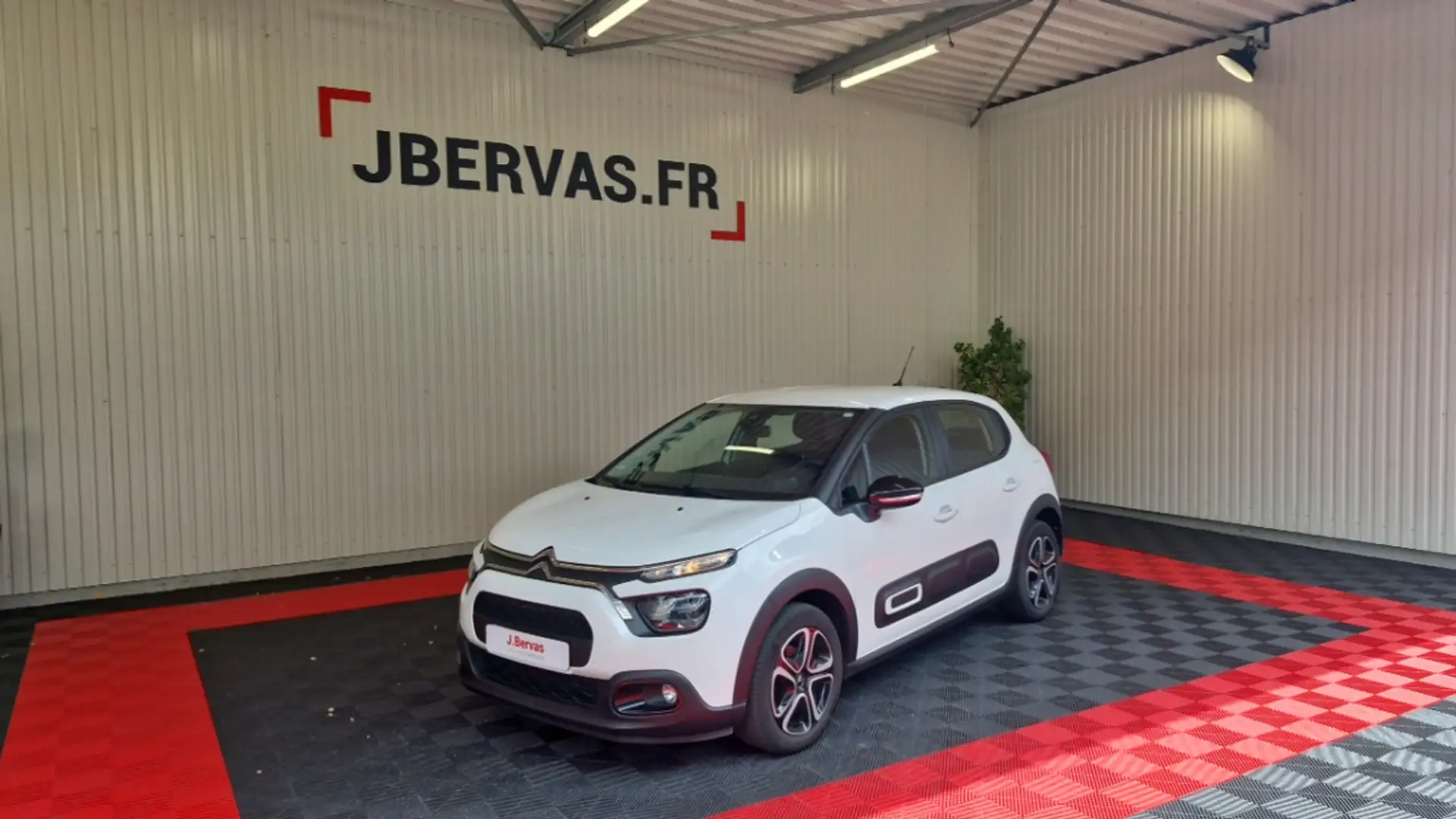 Citroen C3 SOCIETE BLUEHDI 100 SS FEEL NAV Blanc - 1