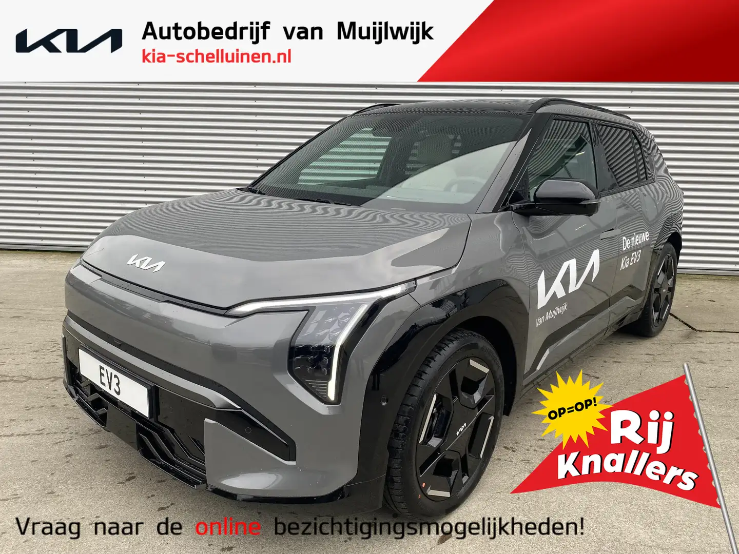 Kia EV3 GT-PlusLine 81.4 kWh DEMO | PROEFRIT MOGELIJK | Be Grijs - 1
