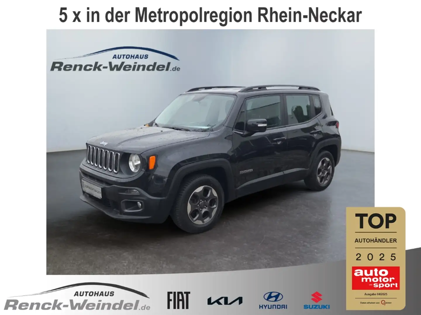 Jeep Renegade 1.4 Longitude MultiAir Navi Ambientebeleuchtung e- Schwarz - 1