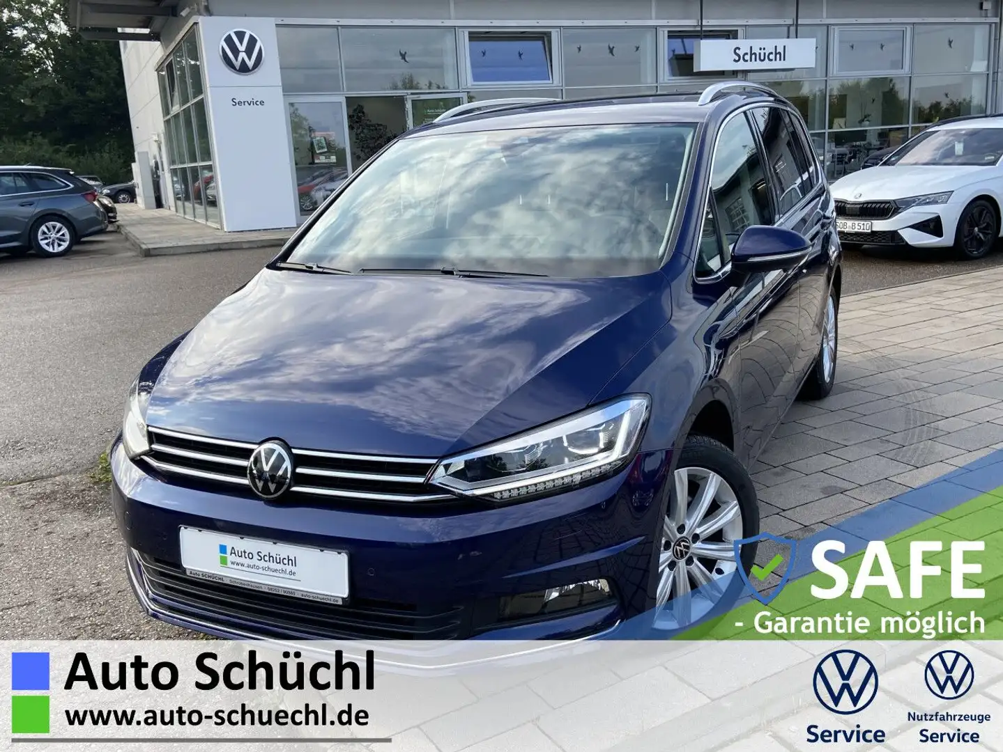 Volkswagen Touran 2.0 TDI DSG Highline 7-SITZER+NAVI+LED+AH Blau - 1