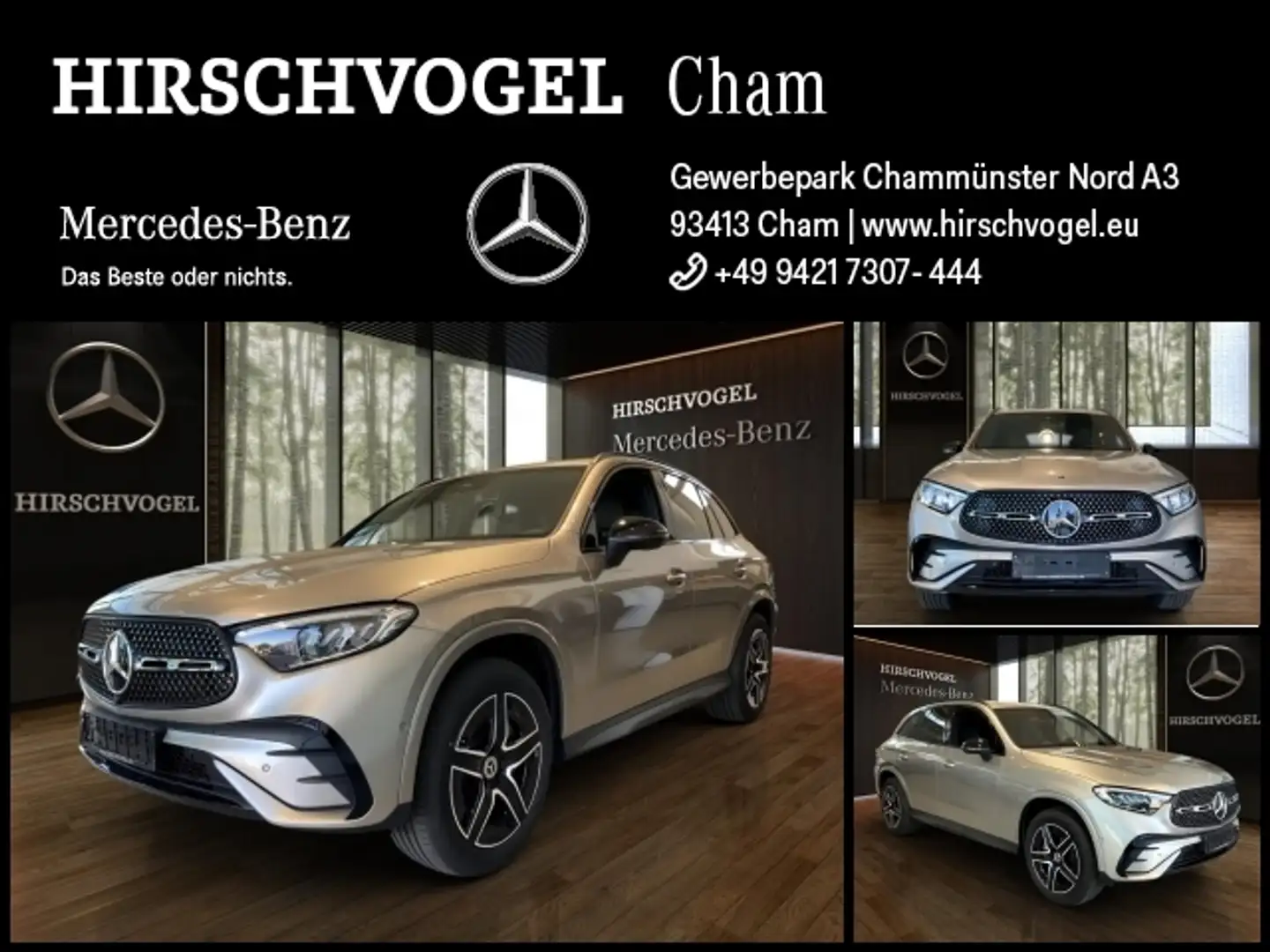 Mercedes-Benz GLC 300 e 4M EDITION AMG-Line+Night+AHK+DISTRON Silber - 1