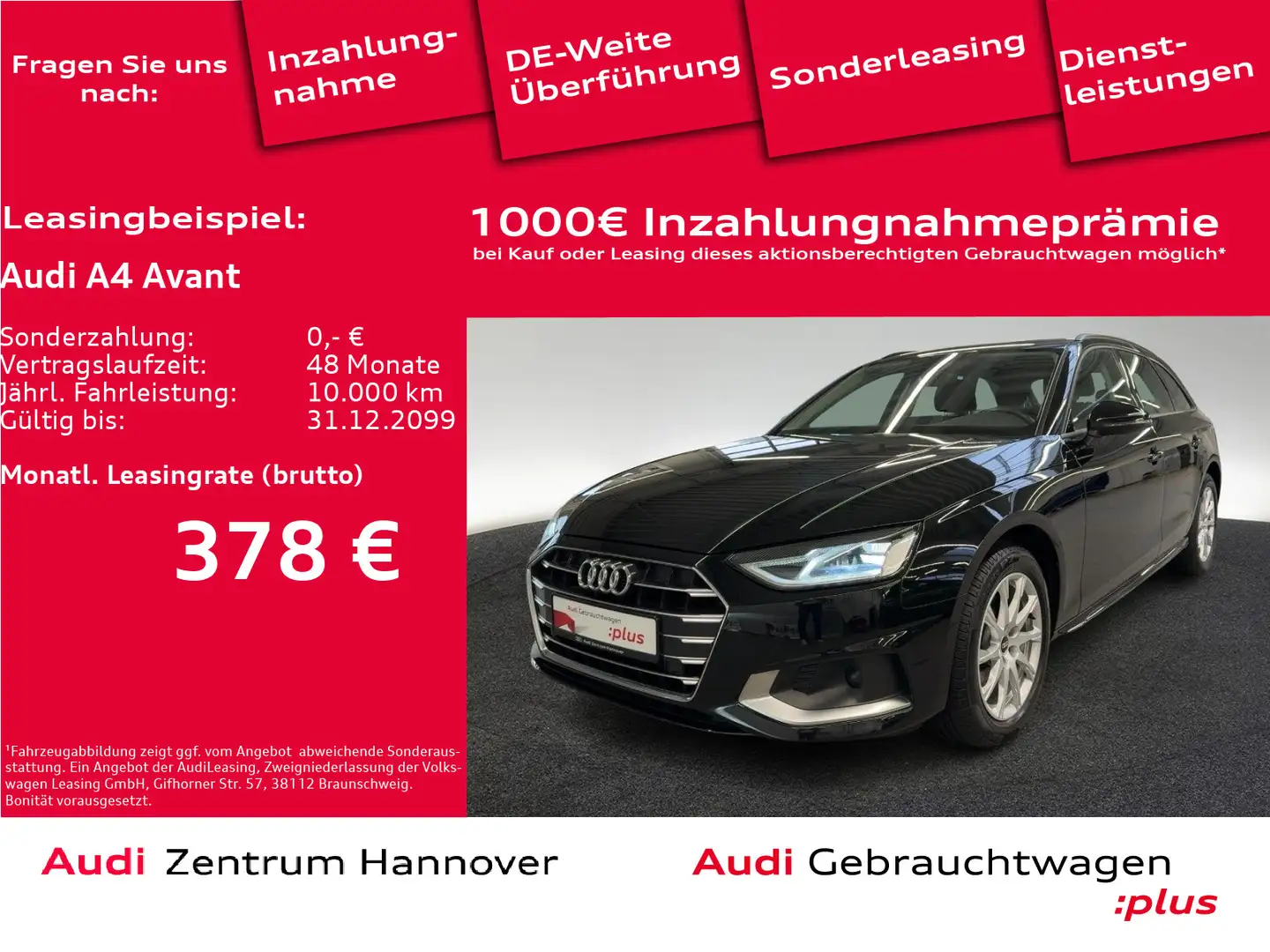 Audi A4 Advanced 35 TDI Pano Navi Sportsitze LE Černá - 1