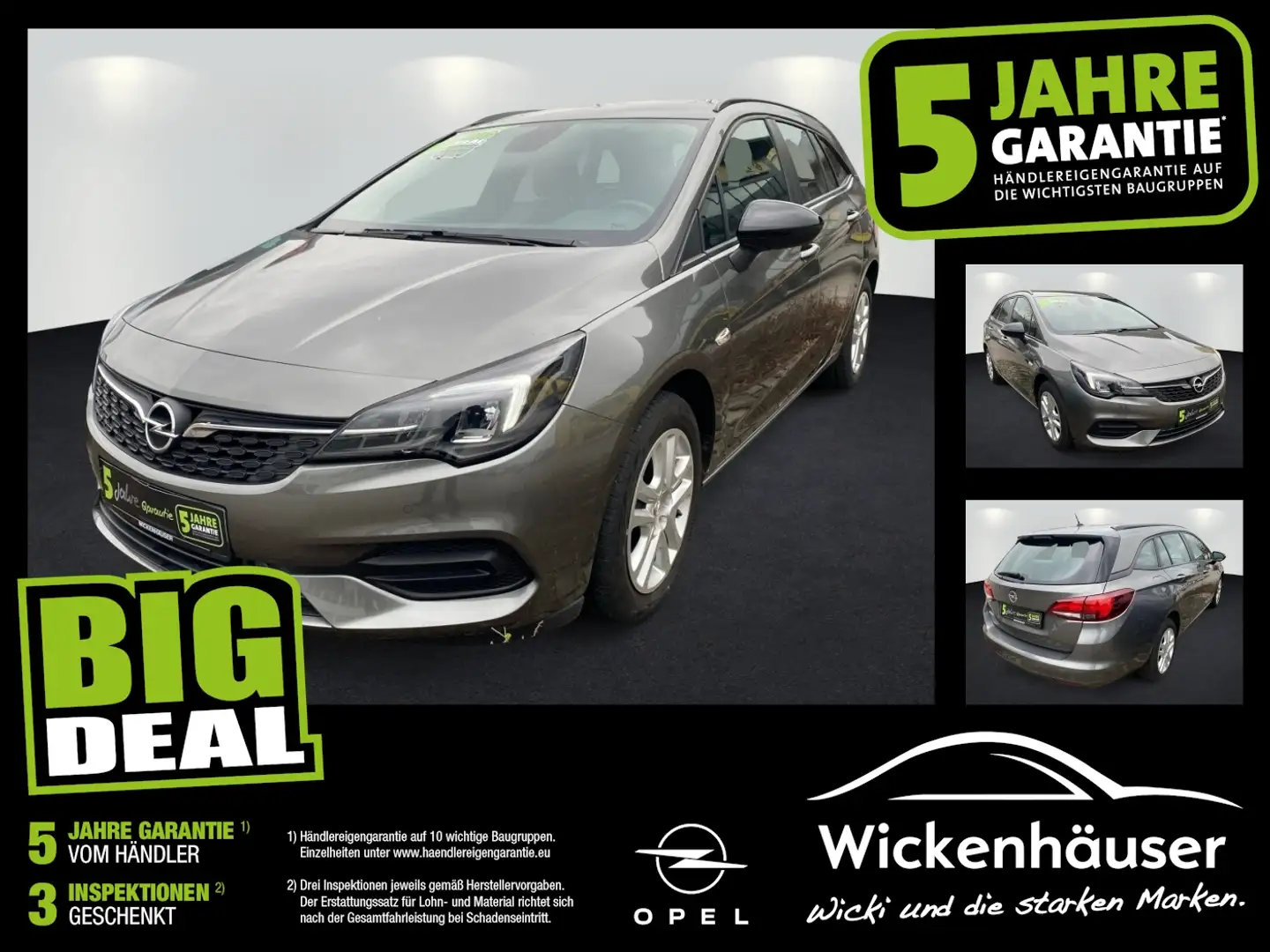 Opel Astra Sports Tourer 1.2 Turbo  Edition LED Grau - 1