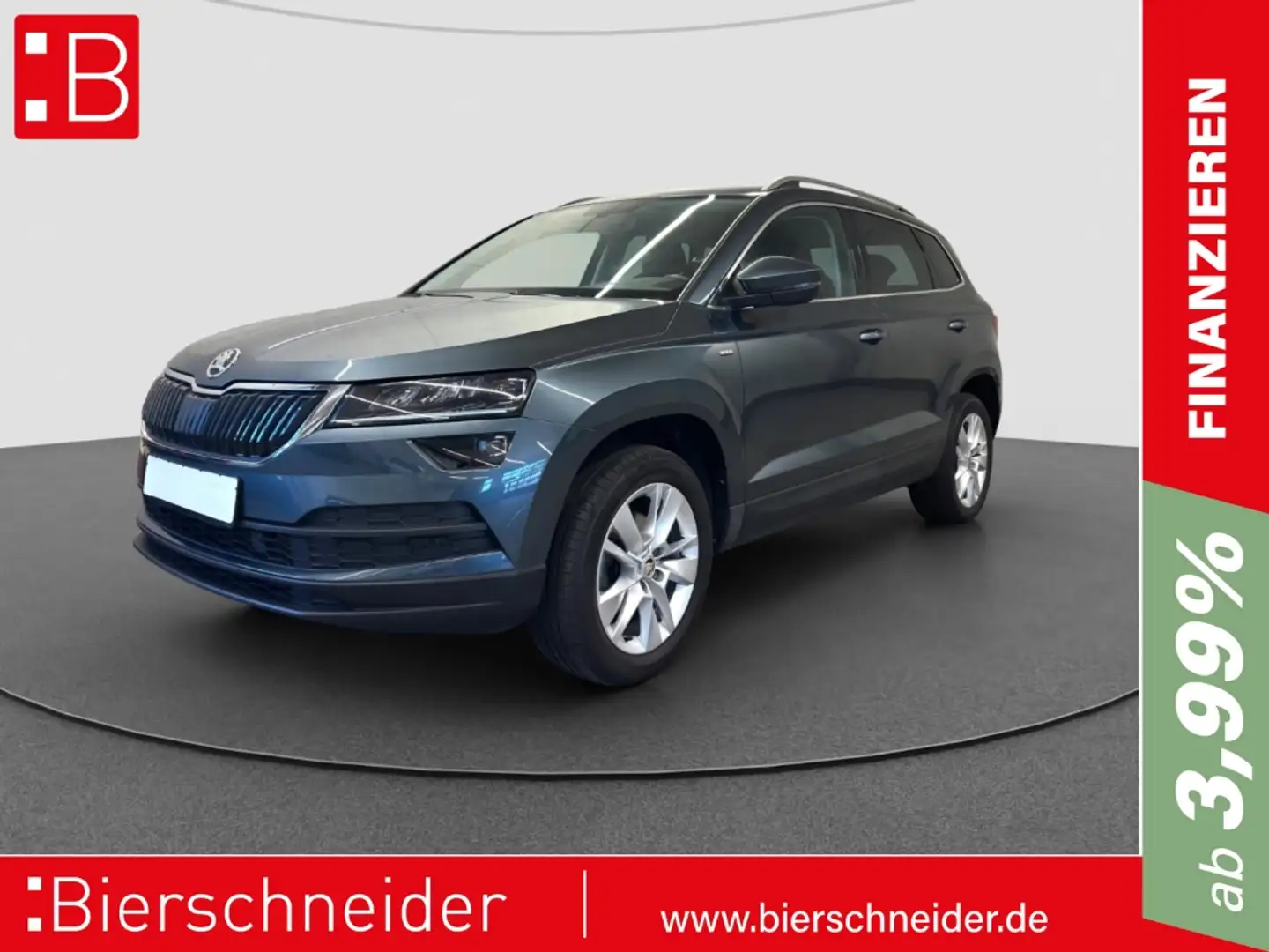 Skoda Karoq 1.5 TSI DSG Clever AHK REAR VIEW LED NAVI Grijs - 1