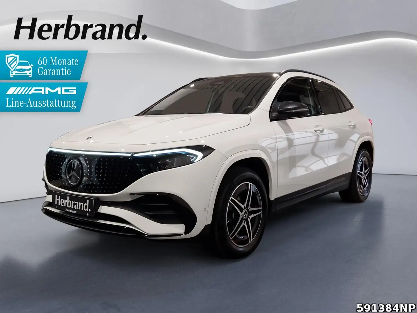 Mercedes-Benz EQA 350 4M AMG  Night Pano Lenkradhzg LED Kamera Weiß - 1