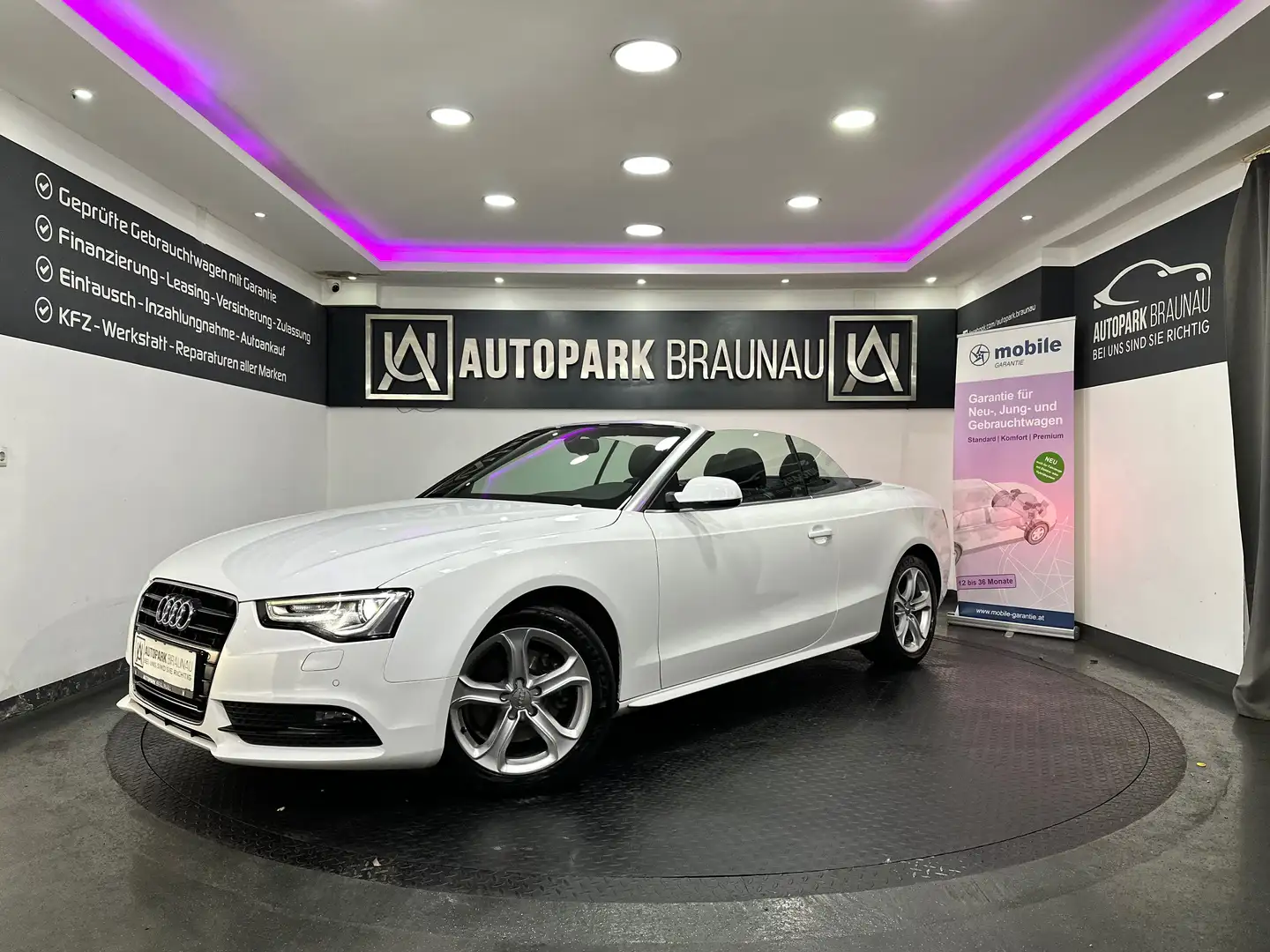 Audi A5 Cabrio 1,8 TFSI Style *WENIG-KM*SZH*XENON* Wit - 1