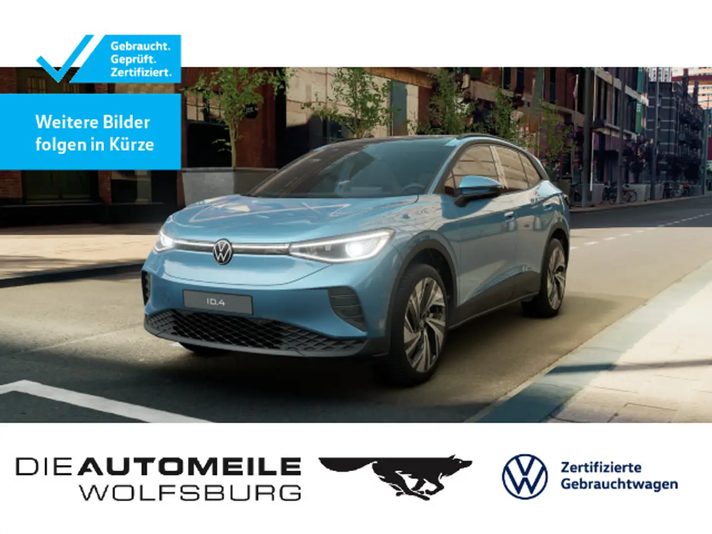 Volkswagen ID.4 Pro Design Paket HeadUp/Matrix/H+K/AHK/Pano Blau - 1