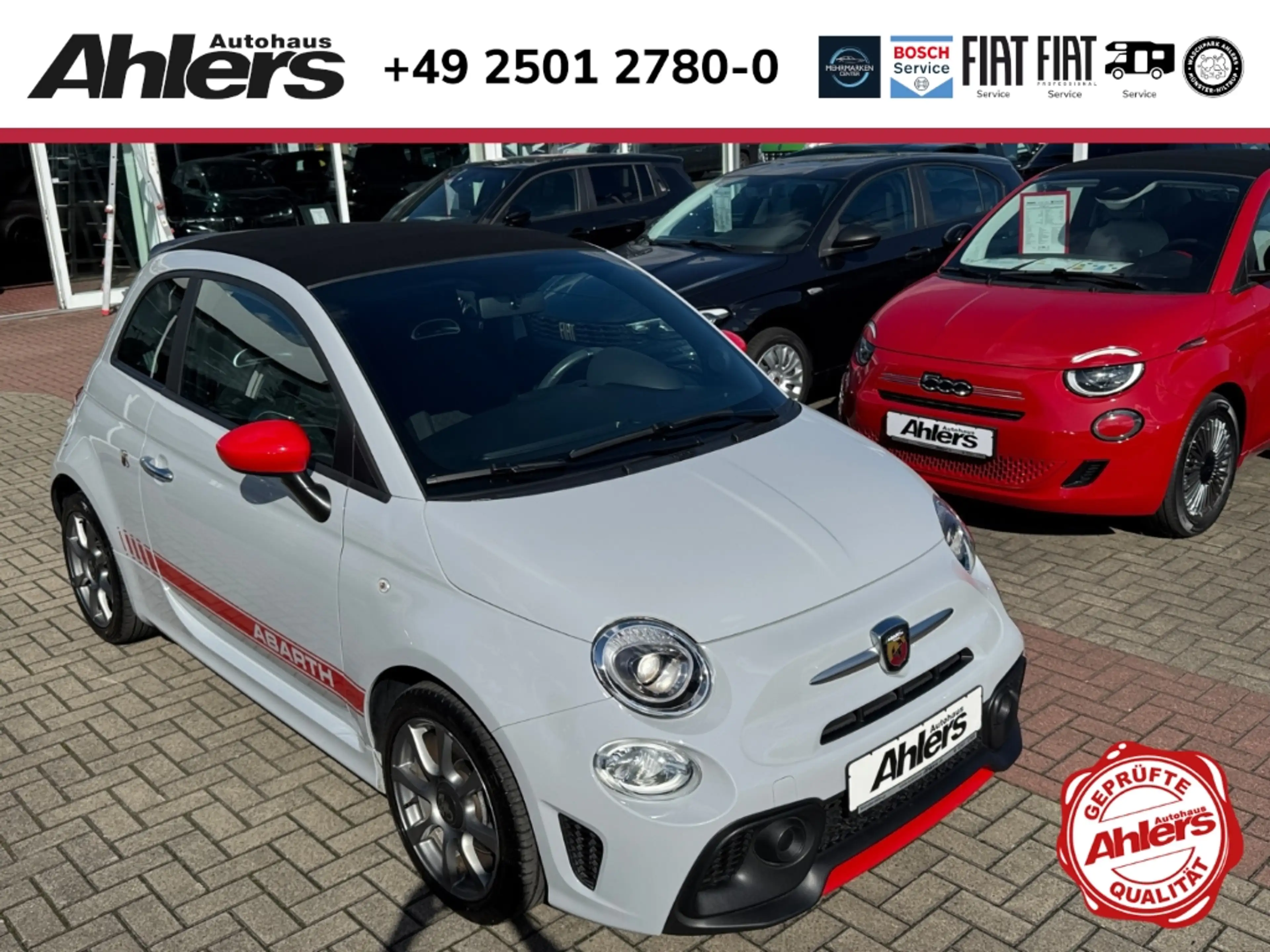 Abarth 595C +CARPLAY+SITZHEIZUNG+8FACH+KLIMAAUTO+PDC+DIGITACHO