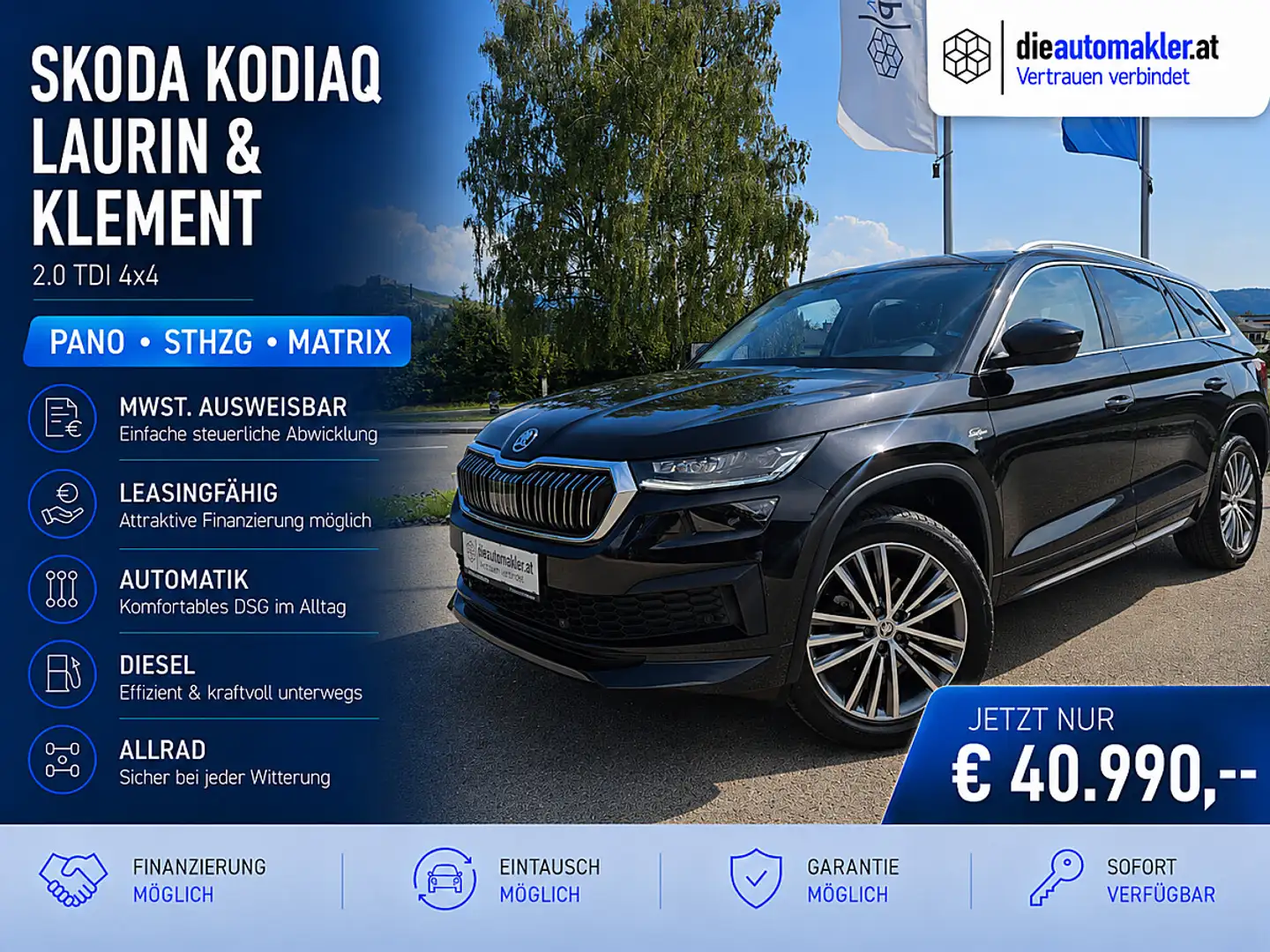 Skoda Kodiaq Laurin & Klement *VERKAUFT* Schwarz - 1