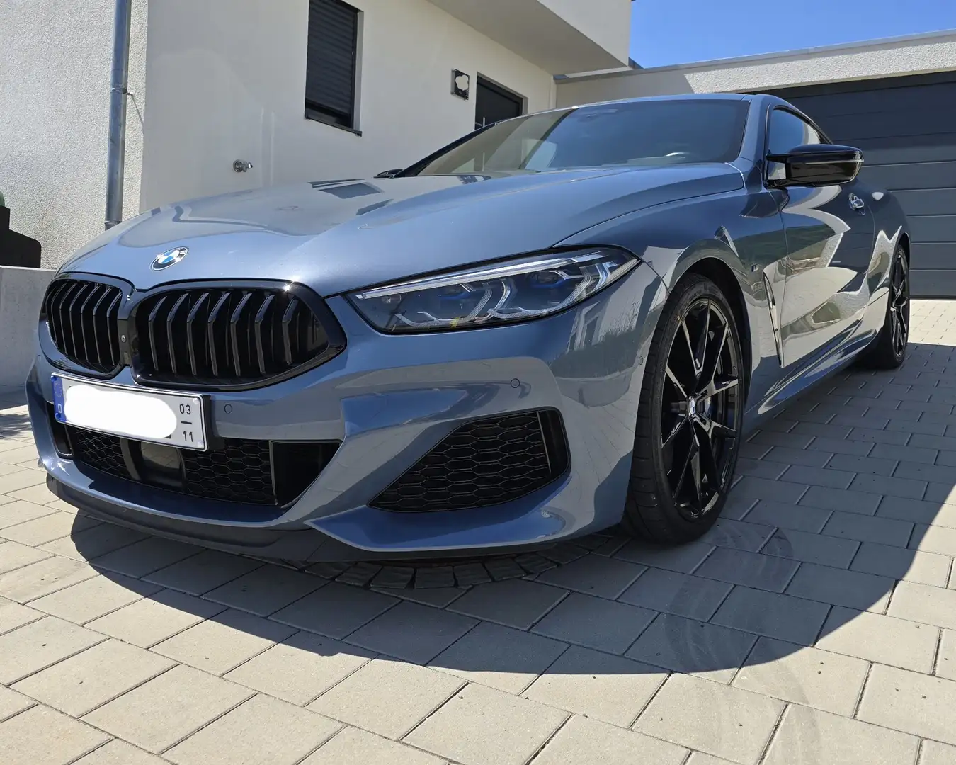 BMW M850 M850i xDrive Coupé Laser 8-FACH-Ber.B&W SoftHUD Bleu - 1