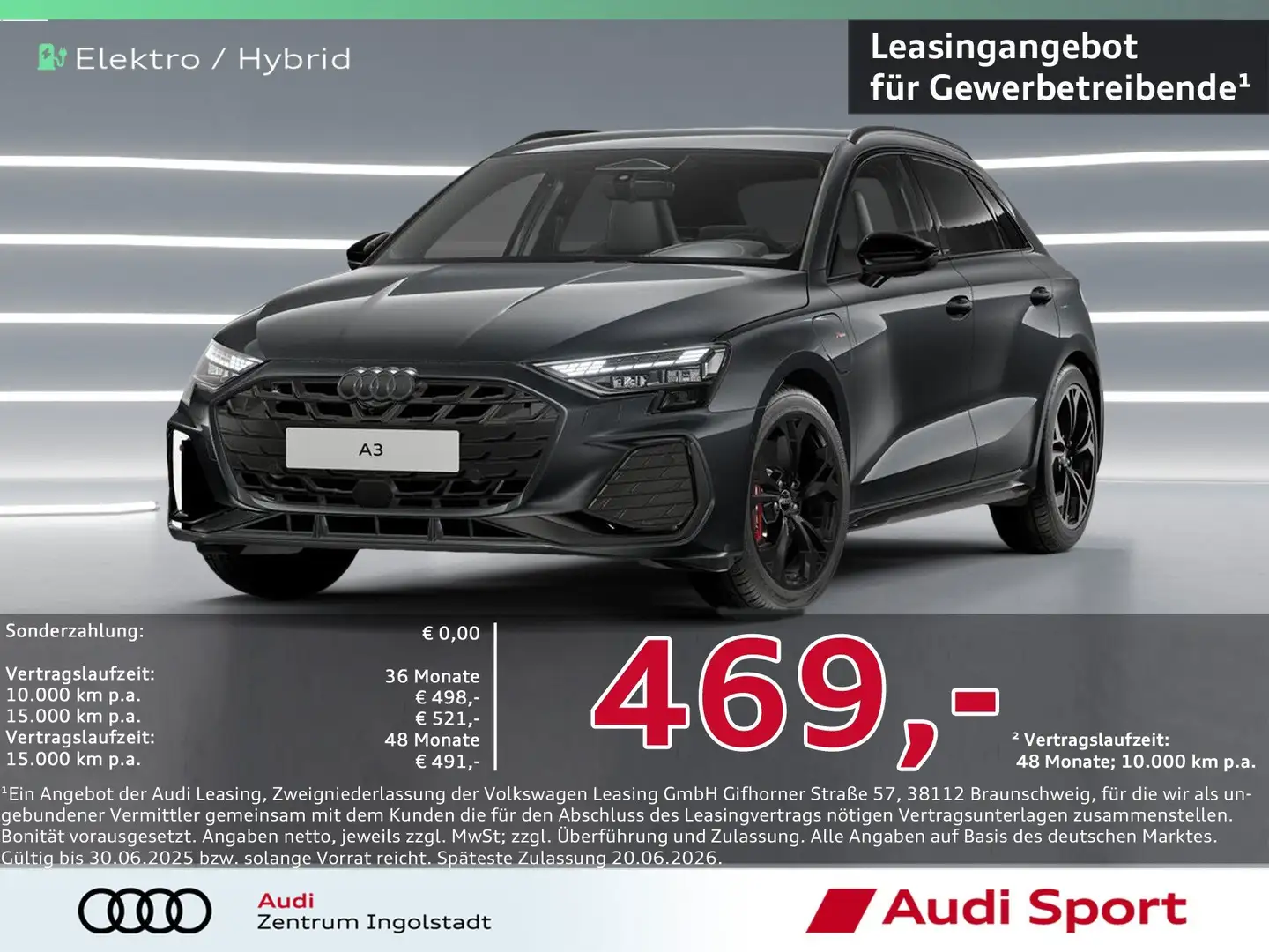 Audi A3 Sportback S line TFSI e S tronic UPE 58.440,- Grau - 2