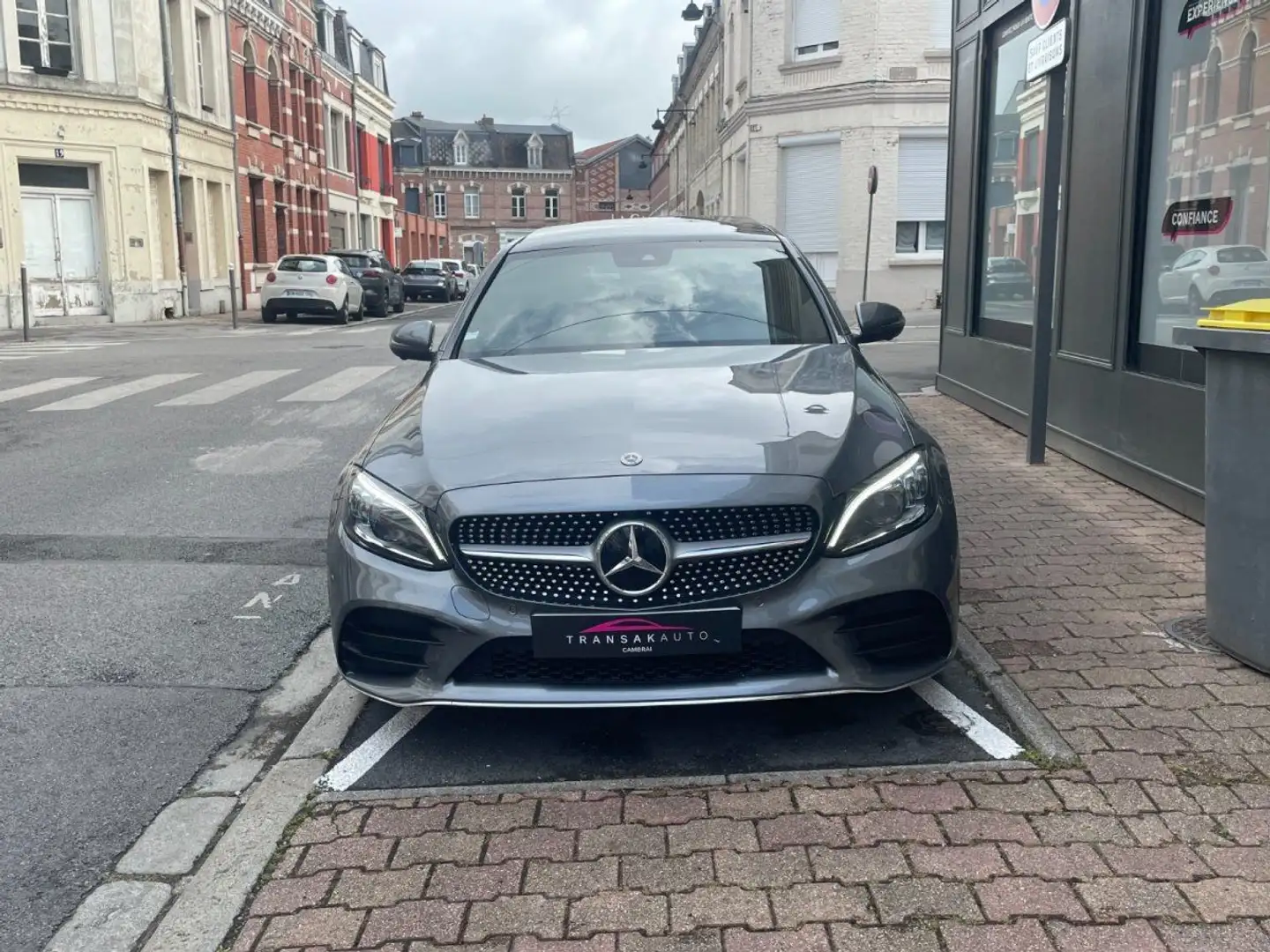 Mercedes-Benz C 220 220 d 9G-Tronic AMG Line / APPLE CARPLAY / SONO BU Gris - 2