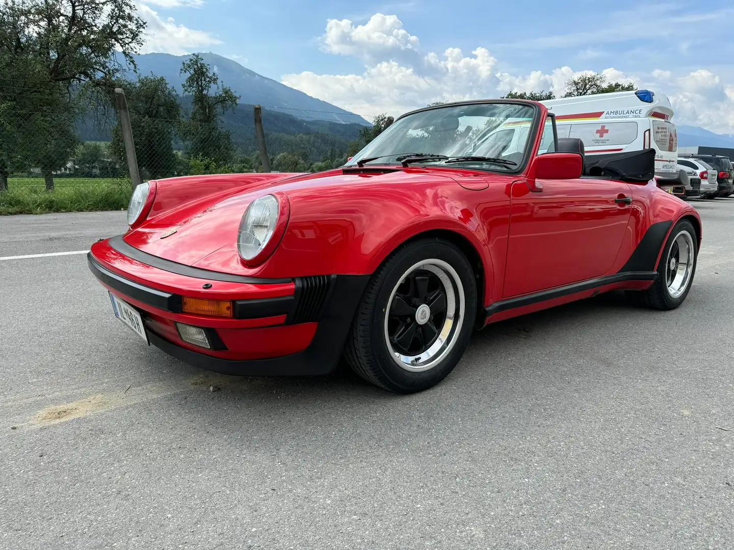 Porsche 930 Turbo Cabriolet Rouge - 2