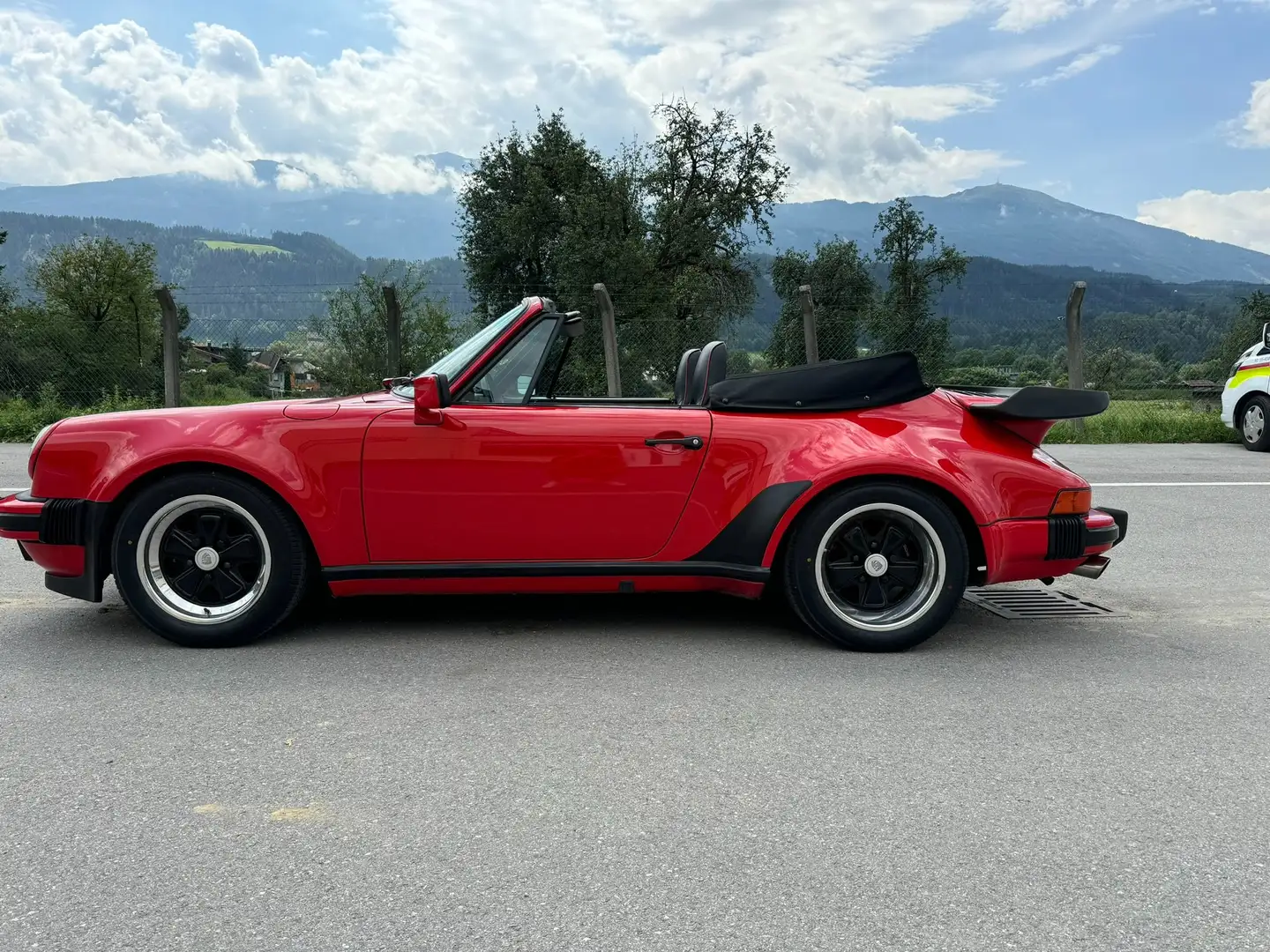 Porsche 930 Turbo Cabriolet Rouge - 1