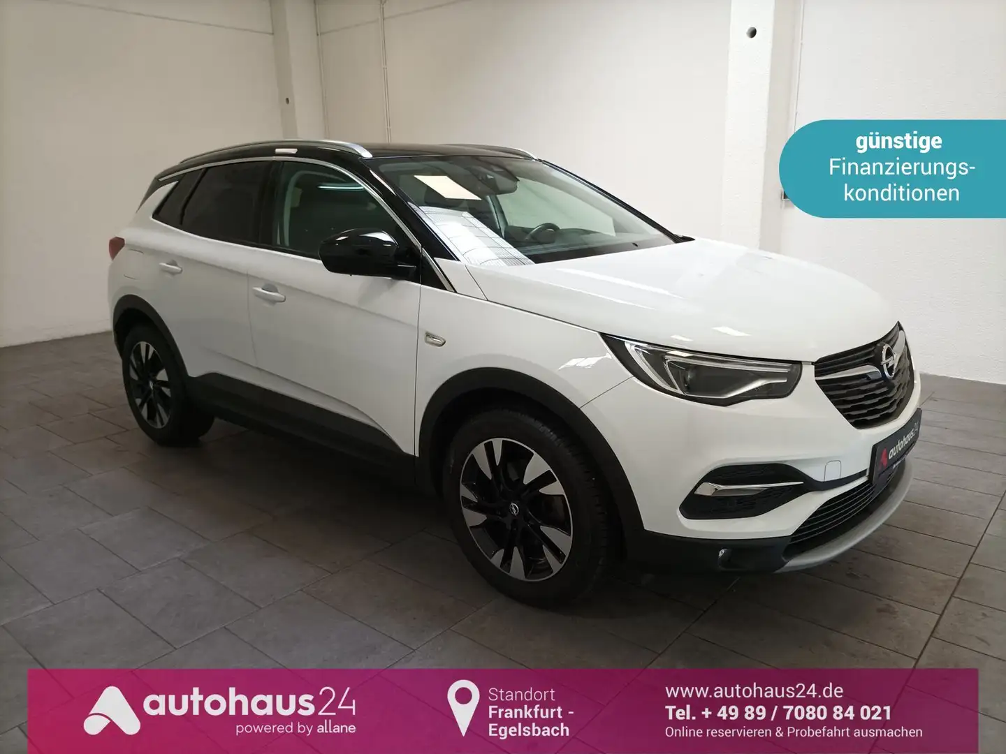 Opel Grandland X 1.2 Turbo Ultimate|AHK|Navi|ACC|LED Weiß - 1
