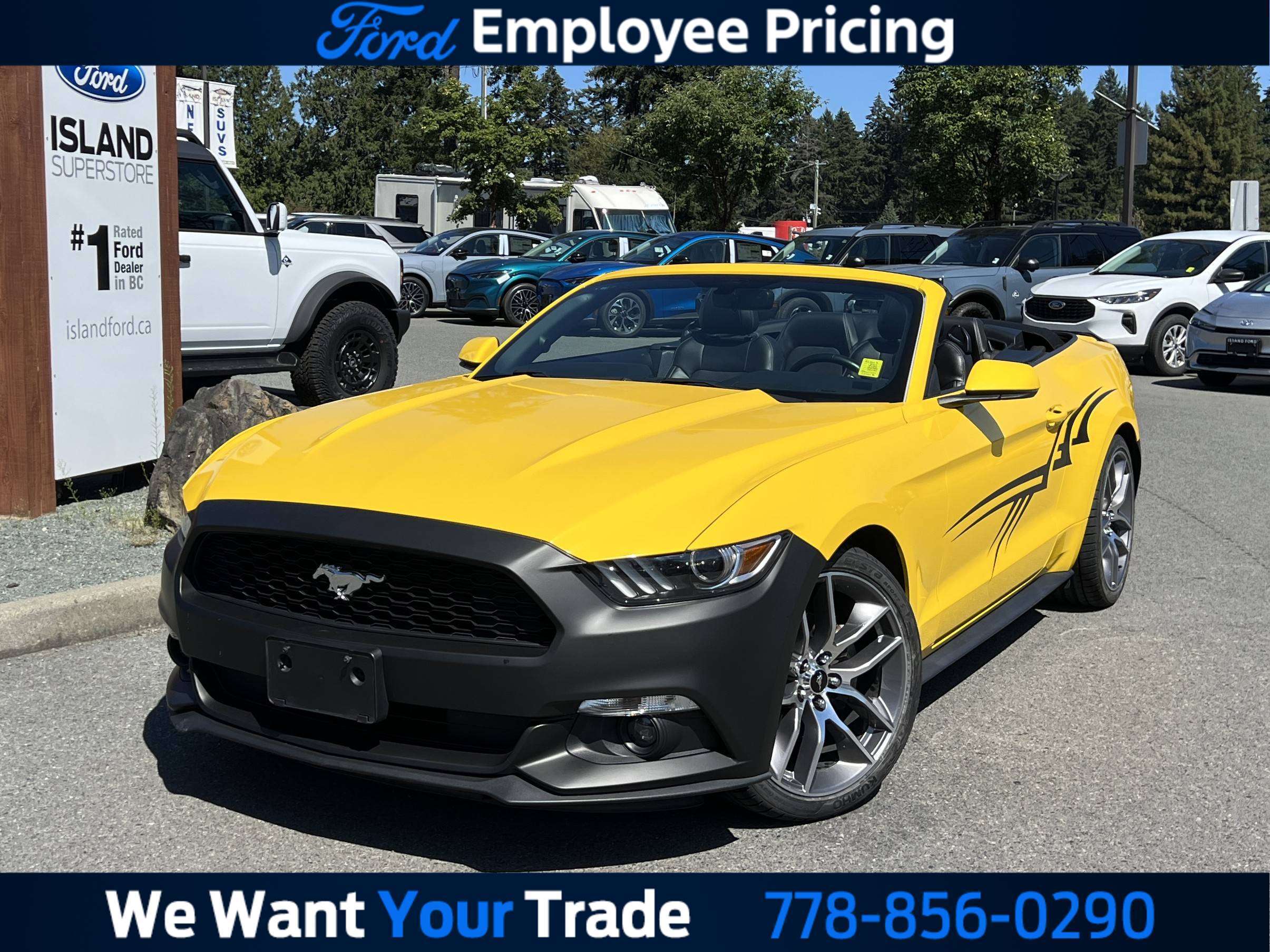 White 2017 Ford Mustang Convertible Rear-Wheel Drive Automatic