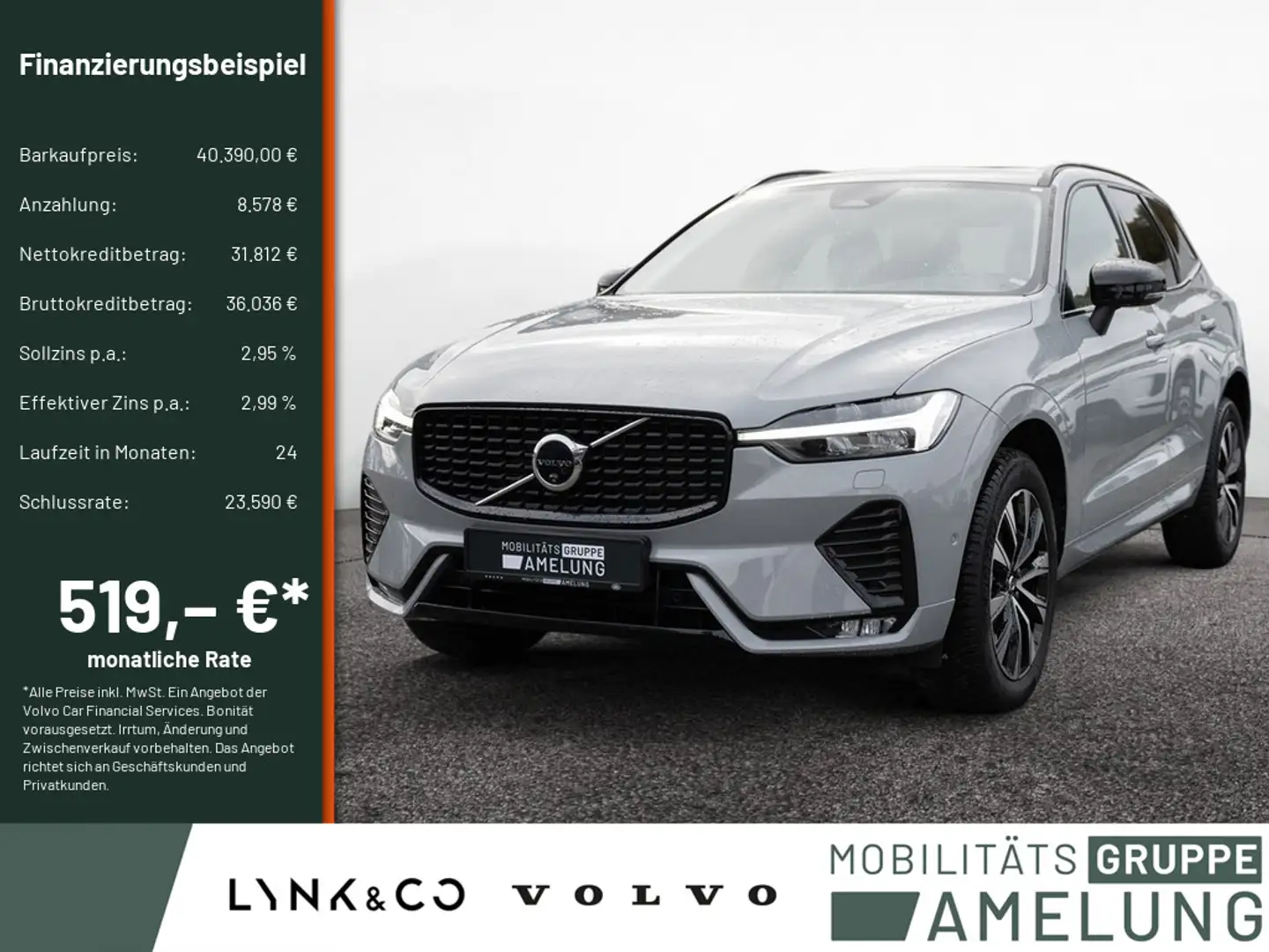 Volvo XC60 B4 Plus Dark 2WD FACEL. STANDHZ LED PANO Grau - 1