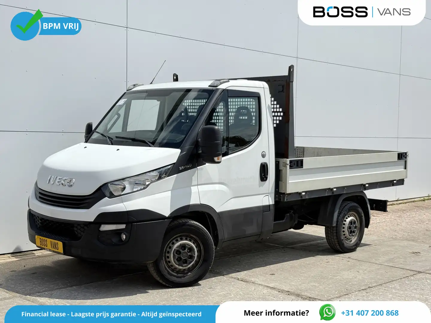 Iveco Daily 35S14 2.3 Open Laadbak Pritische Airco Cruise Cont Wit - 1