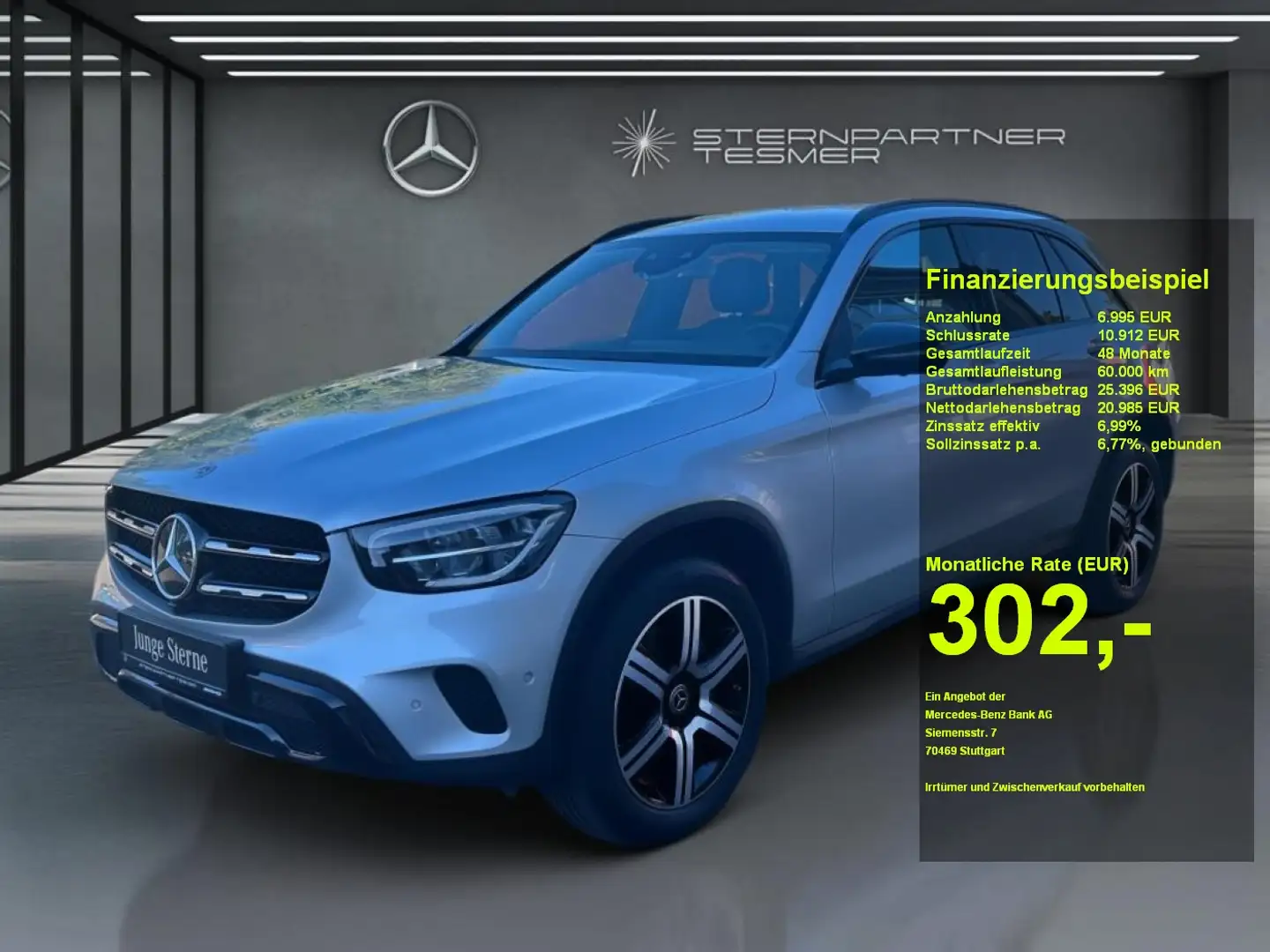 Mercedes-Benz GLC 220 d 4M Night+AHK+LED+MBUX+360°+el.Heckklap Plateado - 1