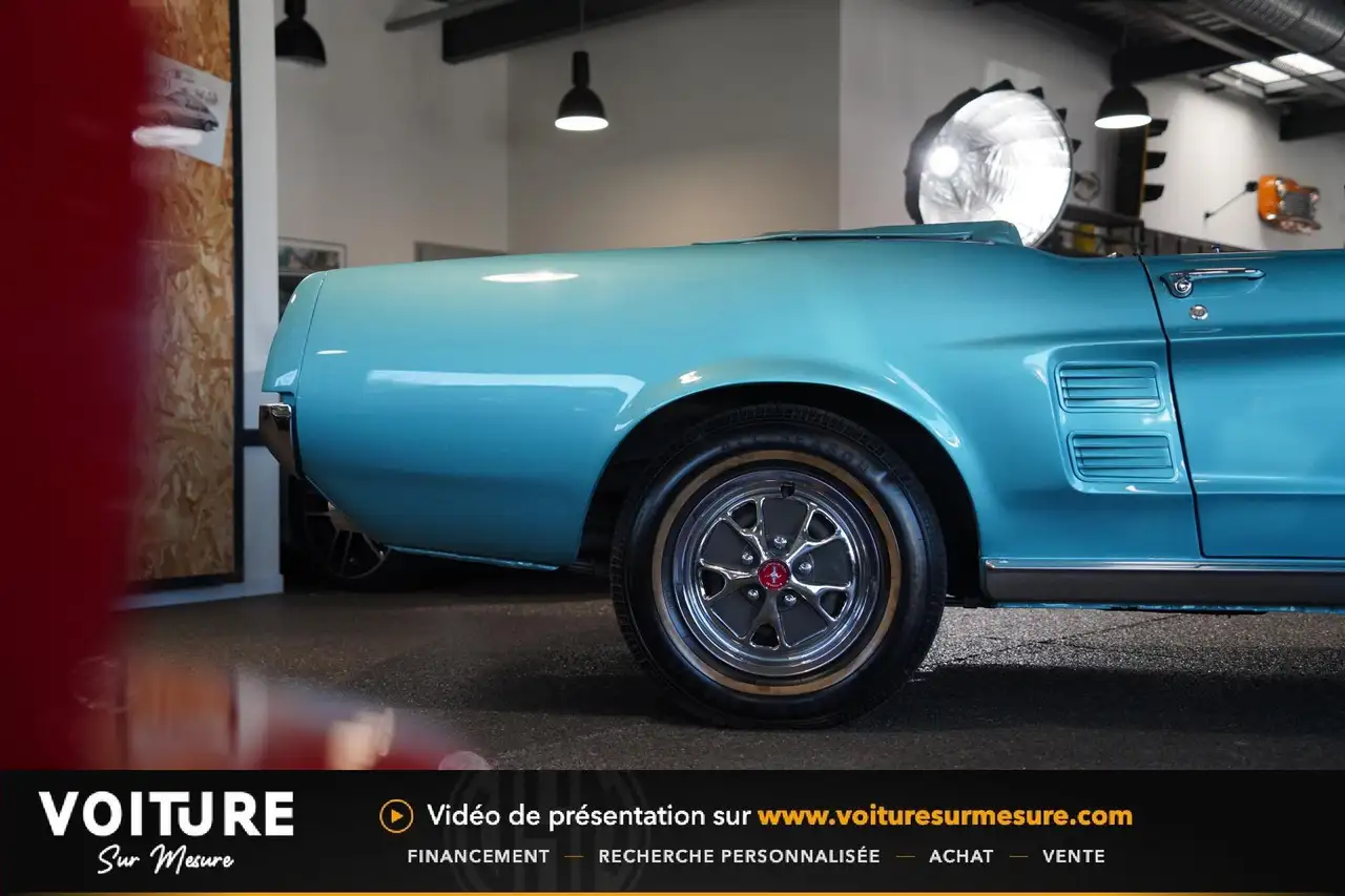 Ford Mustang Cabriolet 289 CI V8 - AQUA BLUE - MARTI REPORT - MATCHING, foto 9