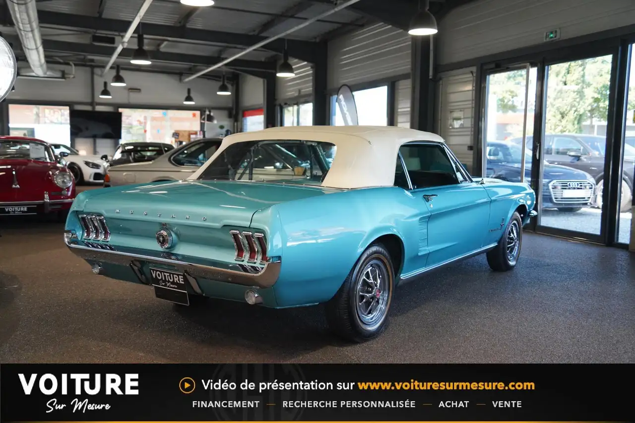 Ford Mustang Cabriolet 289 CI V8 - AQUA BLUE - MARTI REPORT - MATCHING, foto 4