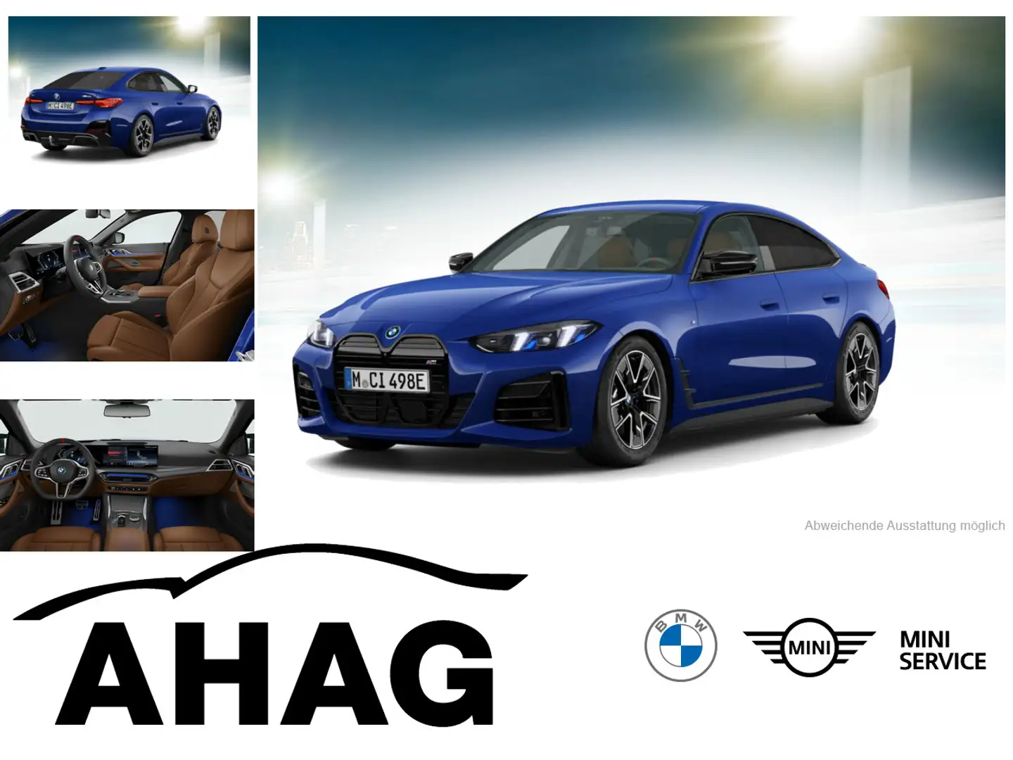 BMW i4 M50 Innovationsp. Klimaaut. AHK Memory vorn Bleu - 1