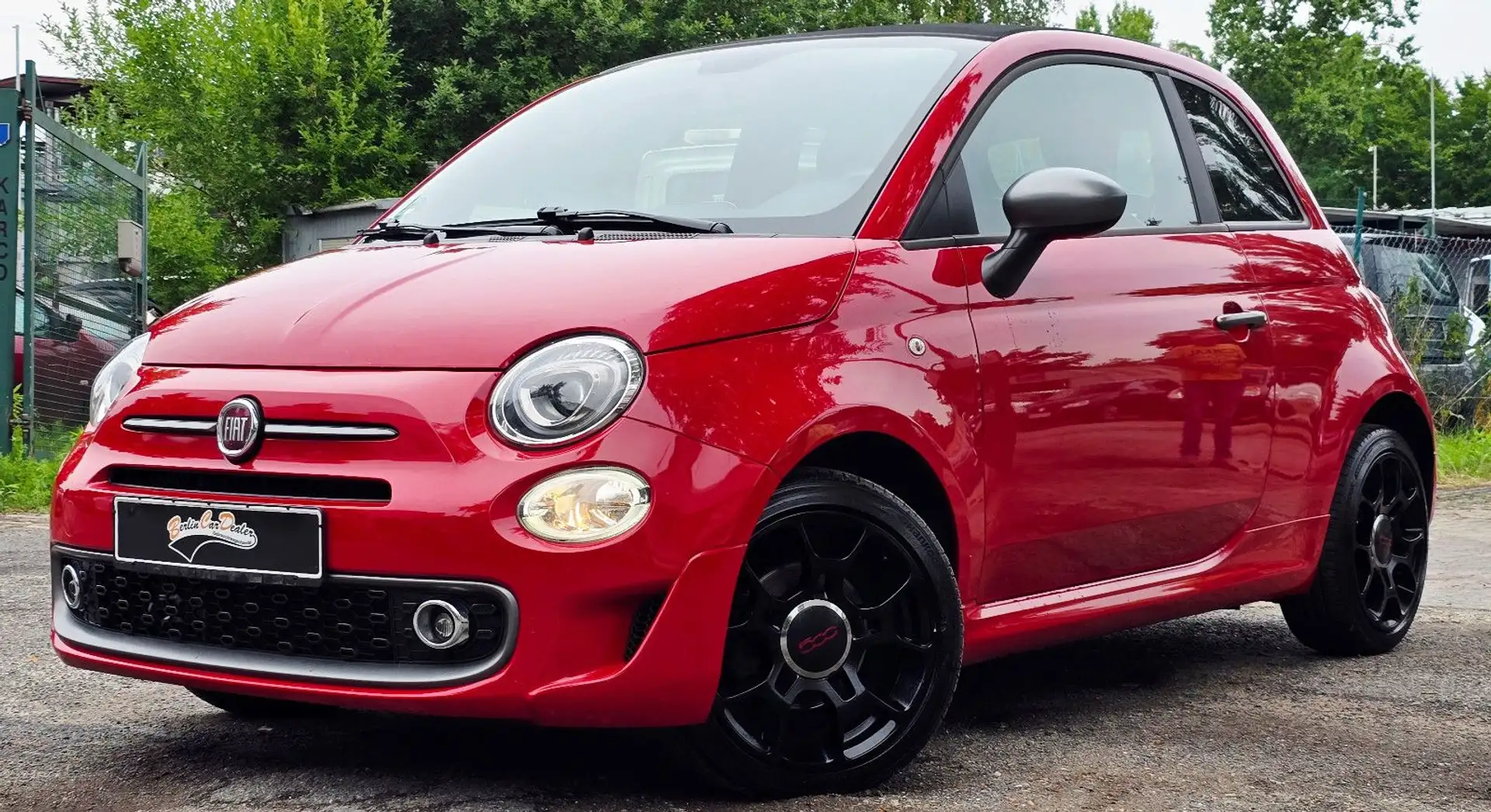 Fiat 500 S*TÜV NEU*CABRIO*LEDER*ANDROID*KLIMA*TOP* Červená - 2