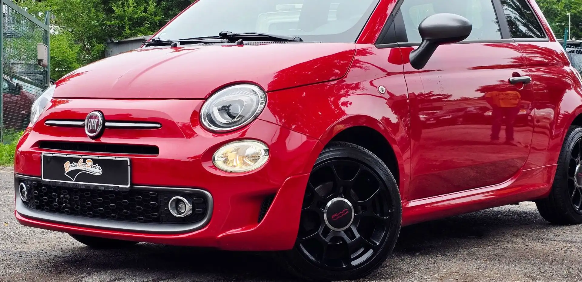 Fiat 500 S*TÜV NEU*CABRIO*LEDER*ANDROID*KLIMA*TOP* Červená - 1