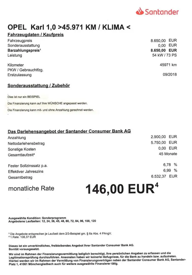 Opel Karl 1,0 Edition 45.971 KM / KLIMA / Bluetooth Silber - 2