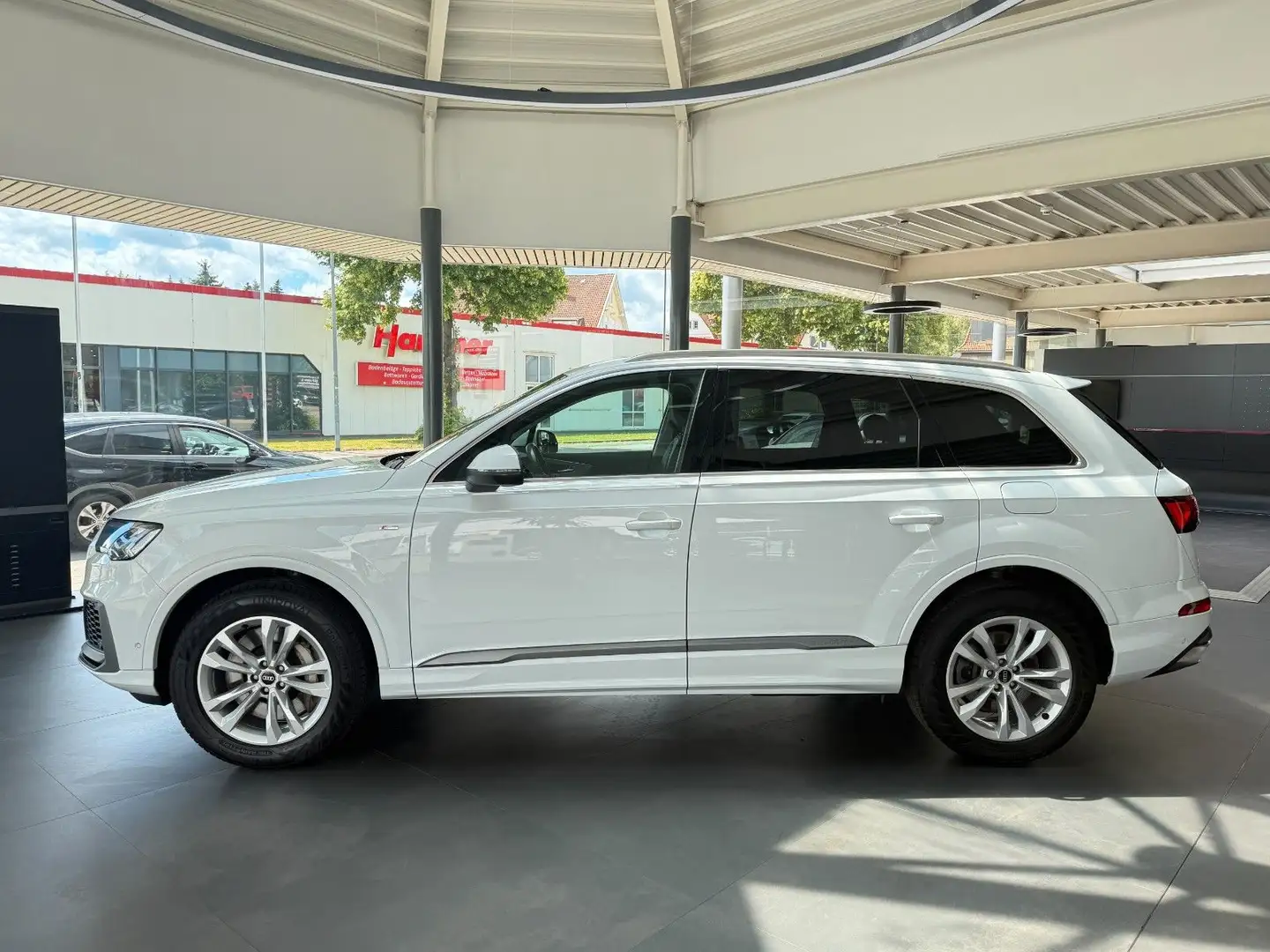 Audi Q7 55 TFSI e quattro S-Line Matrix/Leder/1.Hand Weiß - 2