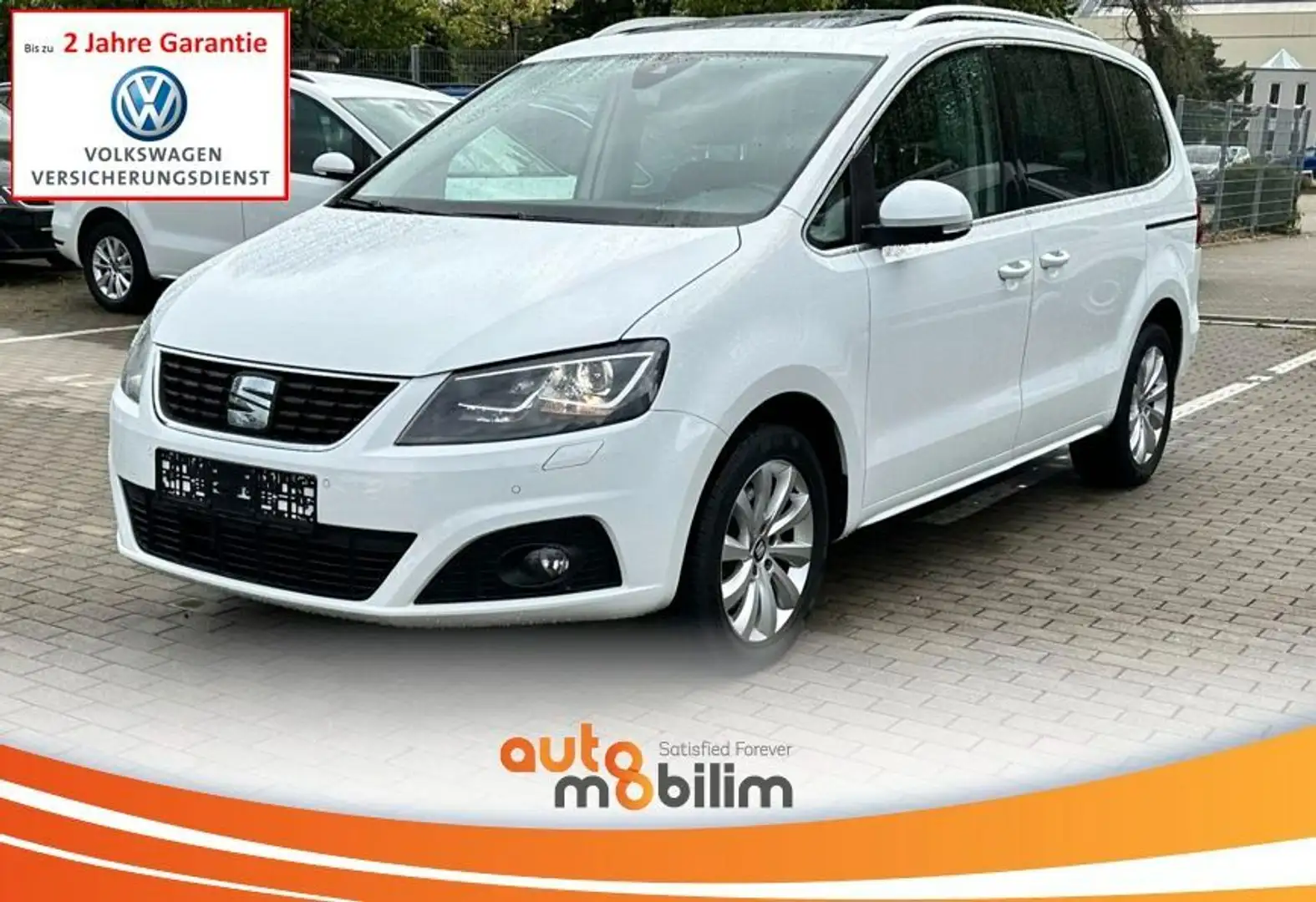 SEAT Alhambra 2.0 TDI*DSG*7-Sitz*PANO*AHK*E-Tür*ACC* Weiß - 1