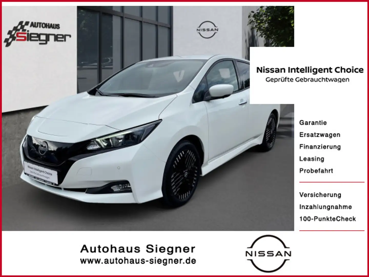 Nissan Leaf N-Connecta, Winterpaket Wit - 1