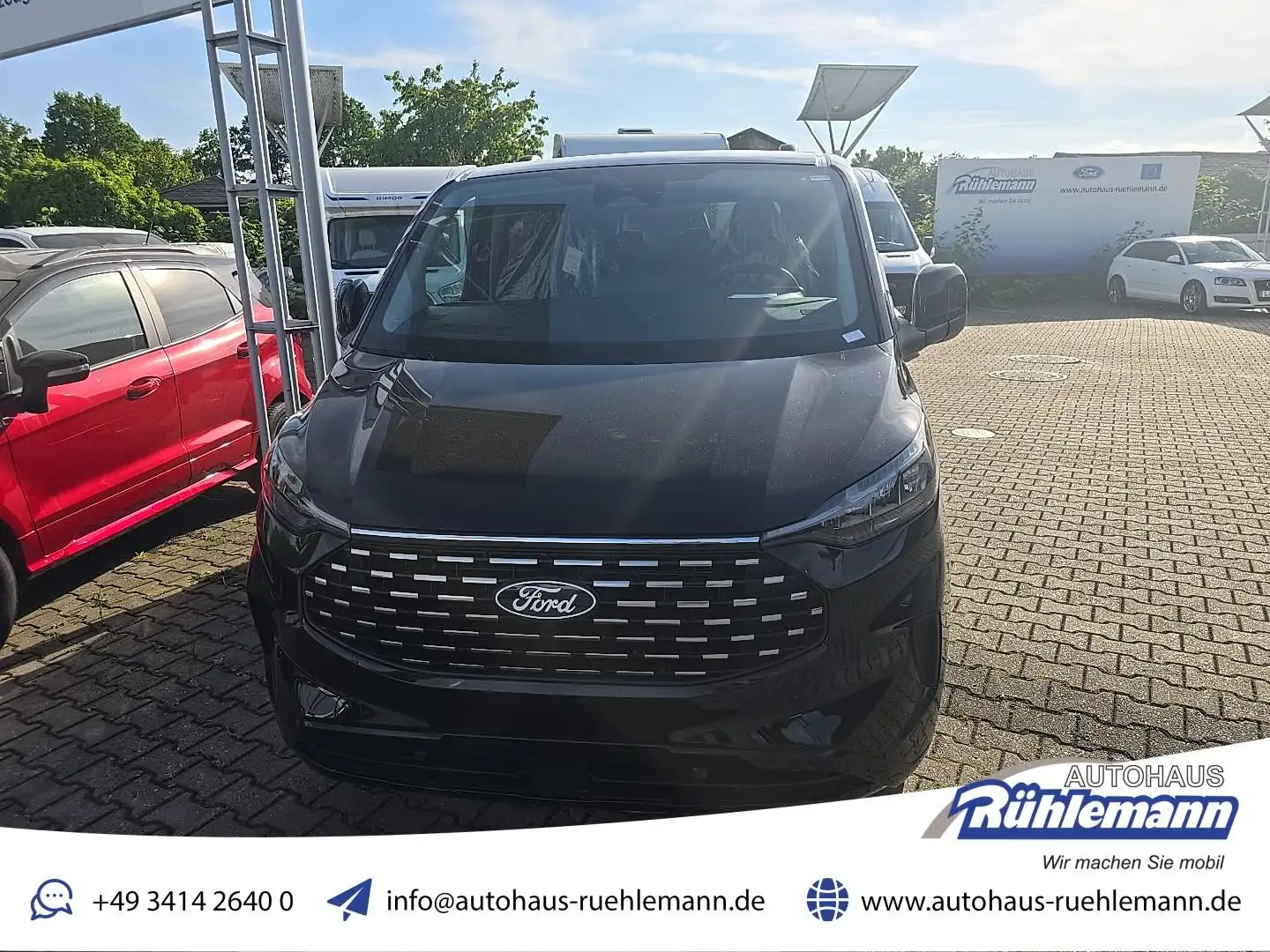 Ford Tourneo Custom Titanium 320 L2 150 PS Top Ausstattung sofort Noir - 1