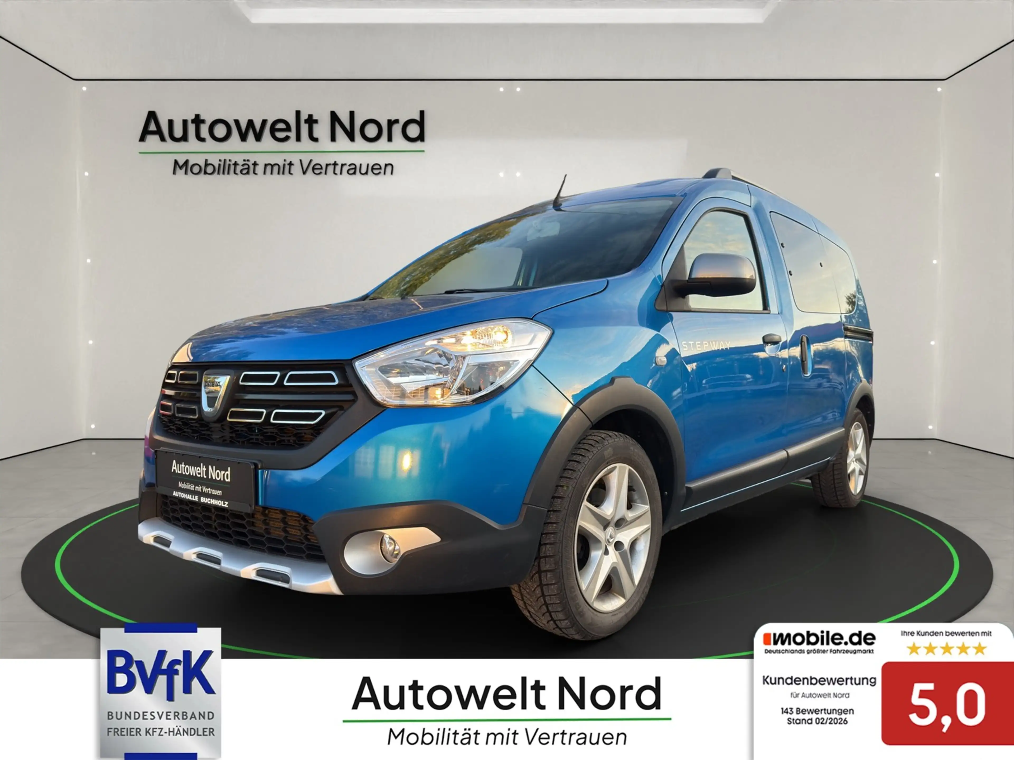 Dacia Dokker Stepway Celebration~KLIMA~PDC~SHZ~NAVI~TEMPO~SCHEC