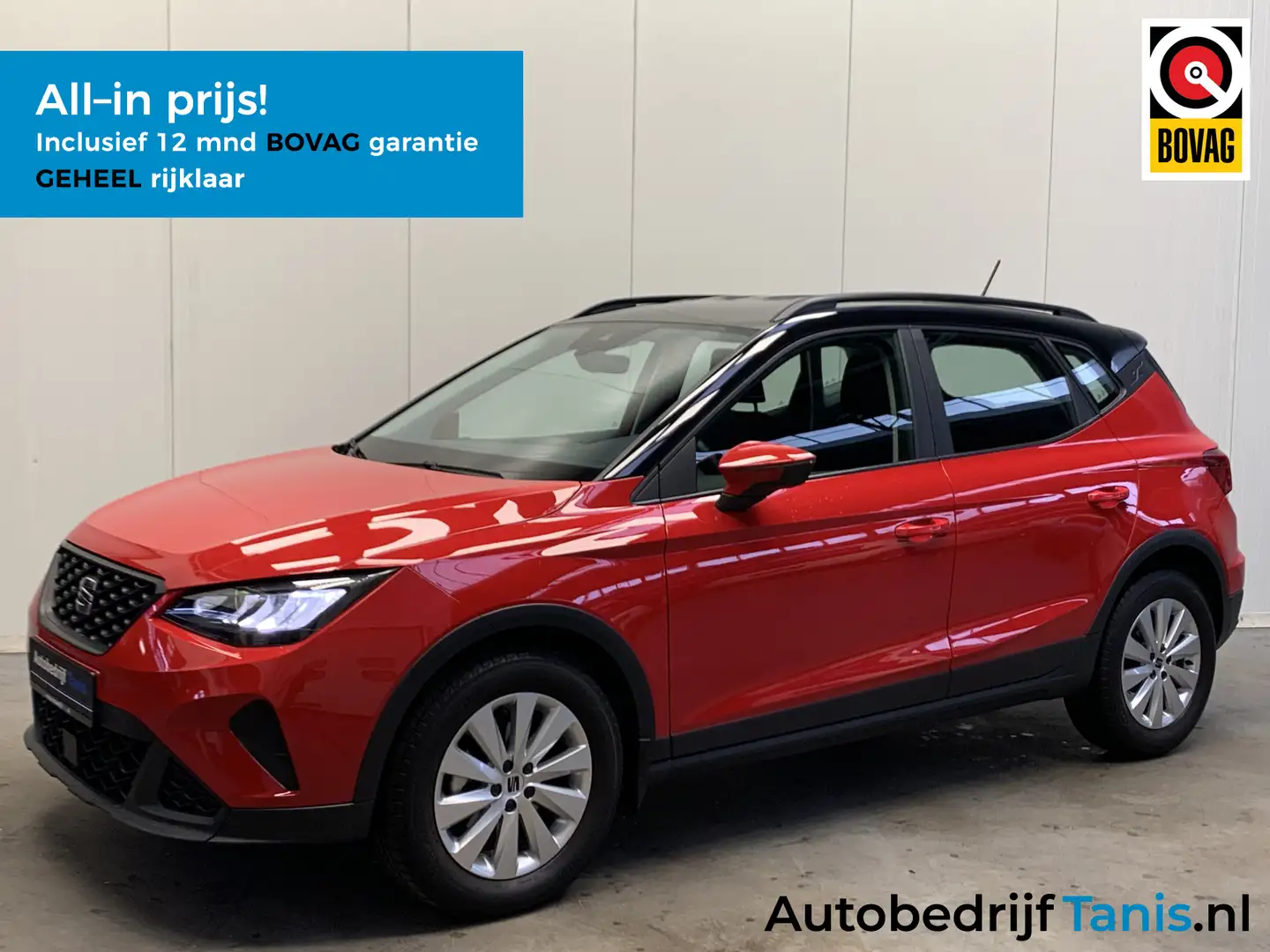 SEAT Arona 1.0 TSI Style AIRCO/ECC-NAVI by CARPLAY-PDC-LMV-LE Rojo - 1