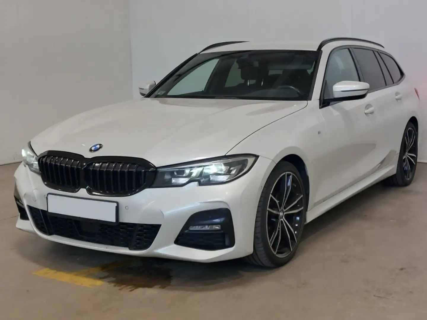 BMW 320 d xDrive M-SPORT AHK StdHzg. Leder Spur+ ACC 19 Blanc - 1