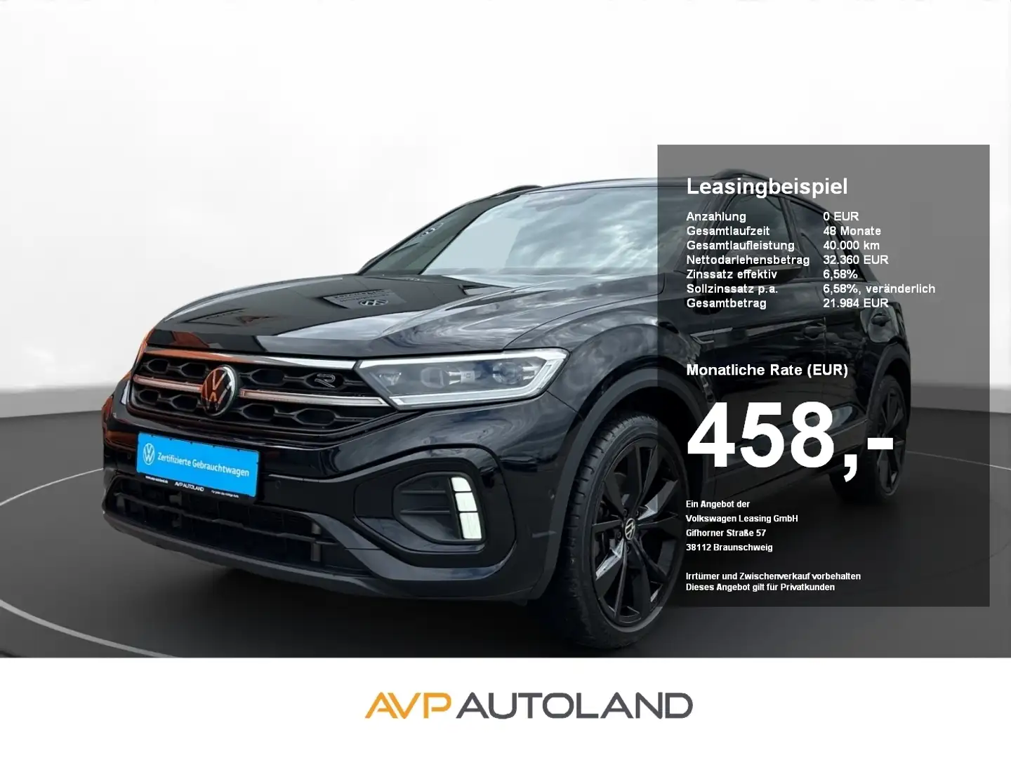 Volkswagen T-Roc 2.0 TSI DSG 4MOTION R-Line BLACK STYLE Schwarz - 1
