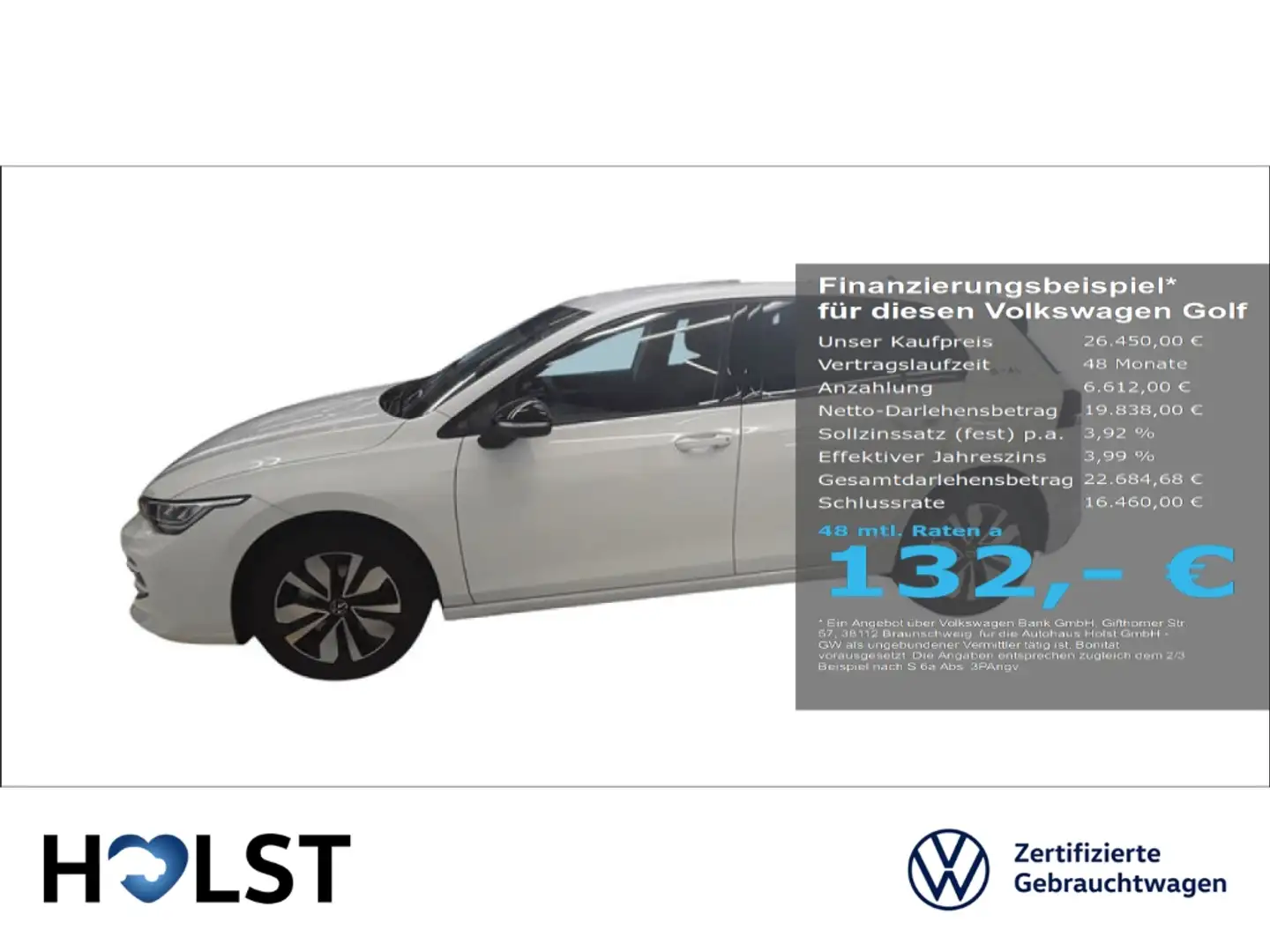 Volkswagen Golf VIII 1.5TSI Goal GJR ACC AHK RüFaKa Weiß - 1